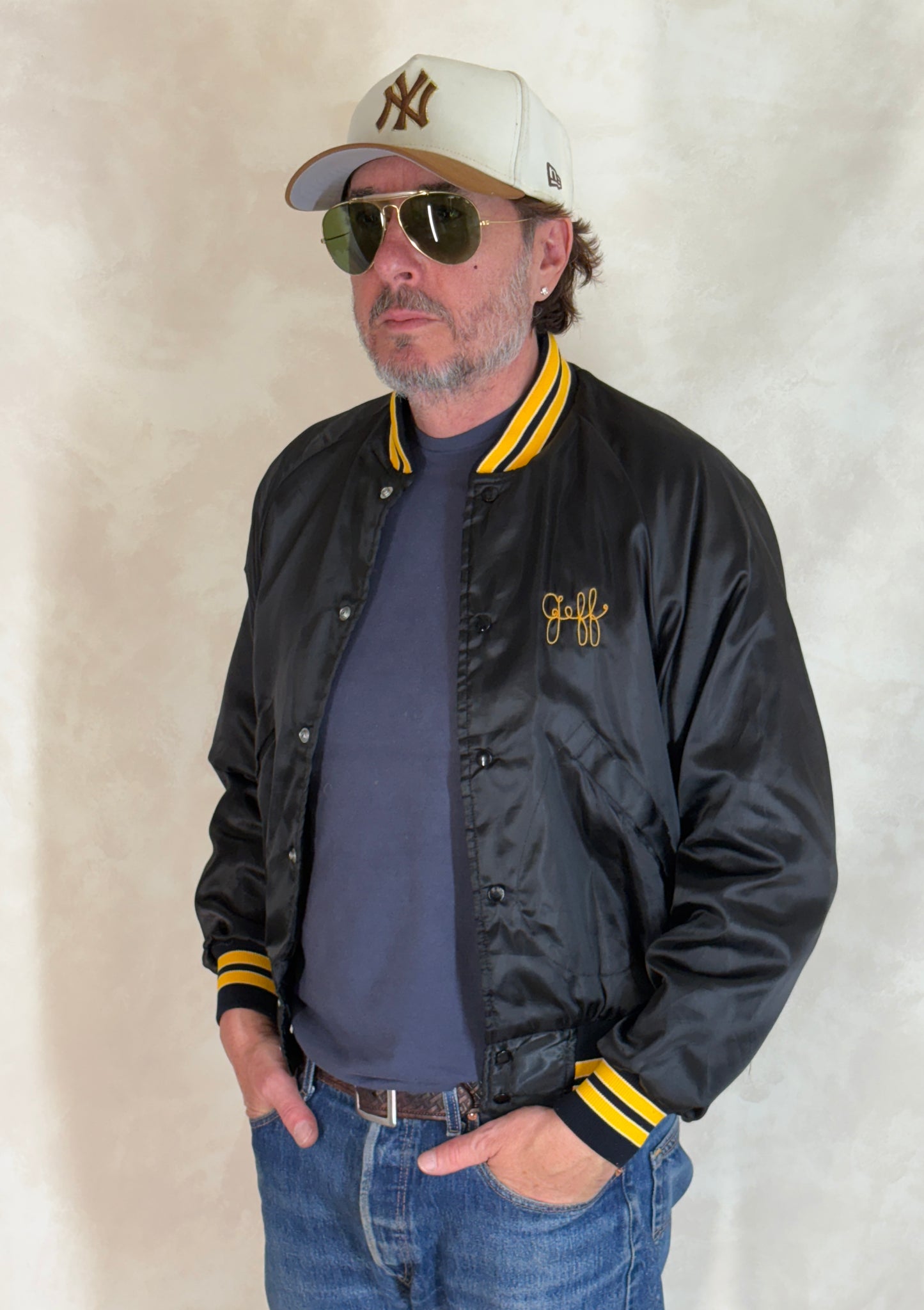 Size Small. Vintage 70s Satin Jacket Made In USA - USA Vintage Bcn