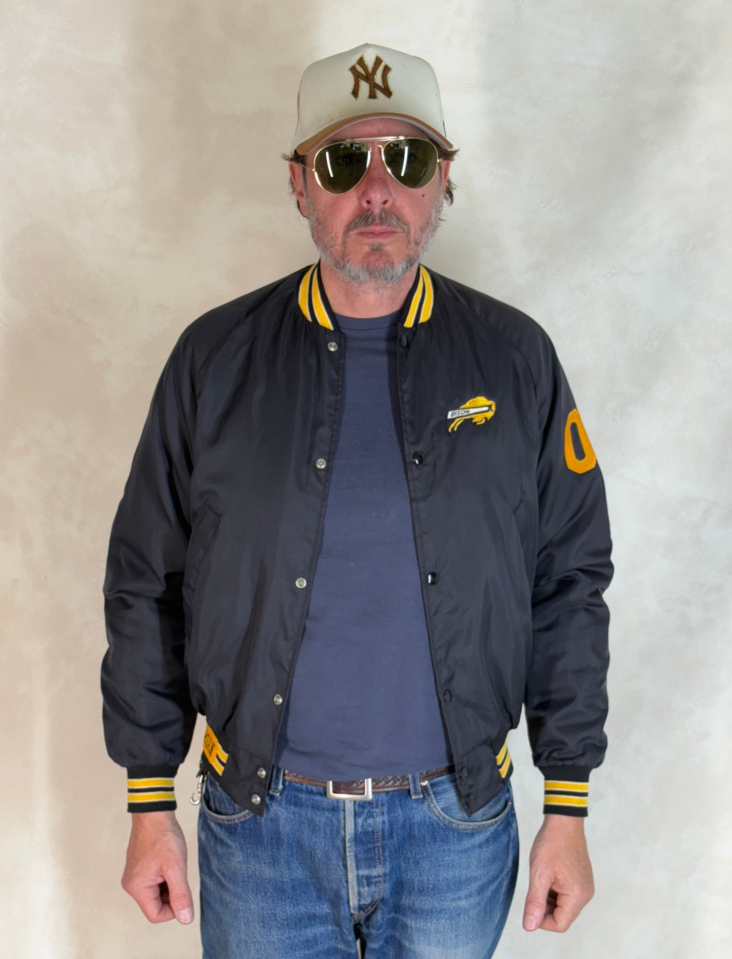 Size Small. Vintage Bison Nylon Jacket Made in USA - USA Vintage Bcn