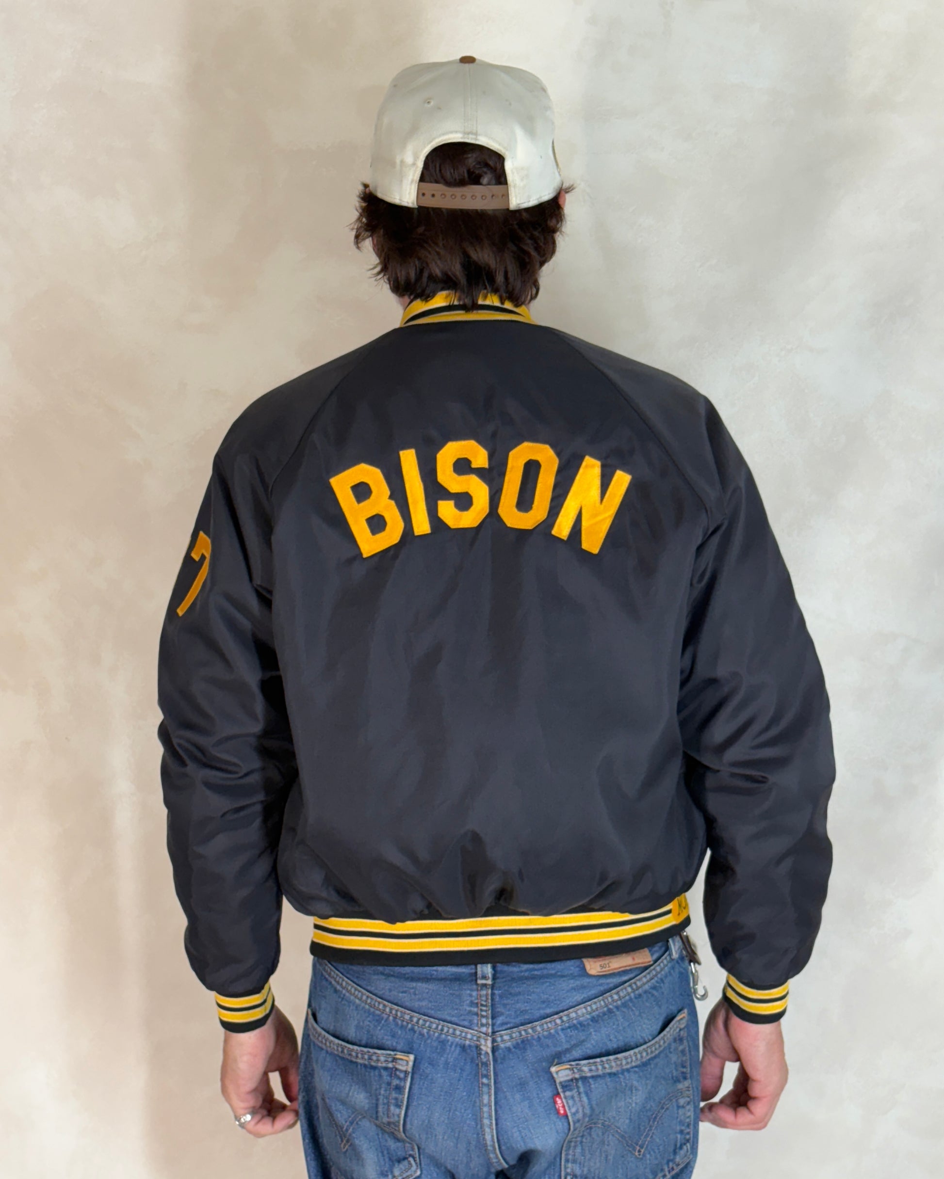 Size Small. Vintage Bison Nylon Jacket Made in USA - USA Vintage Bcn
