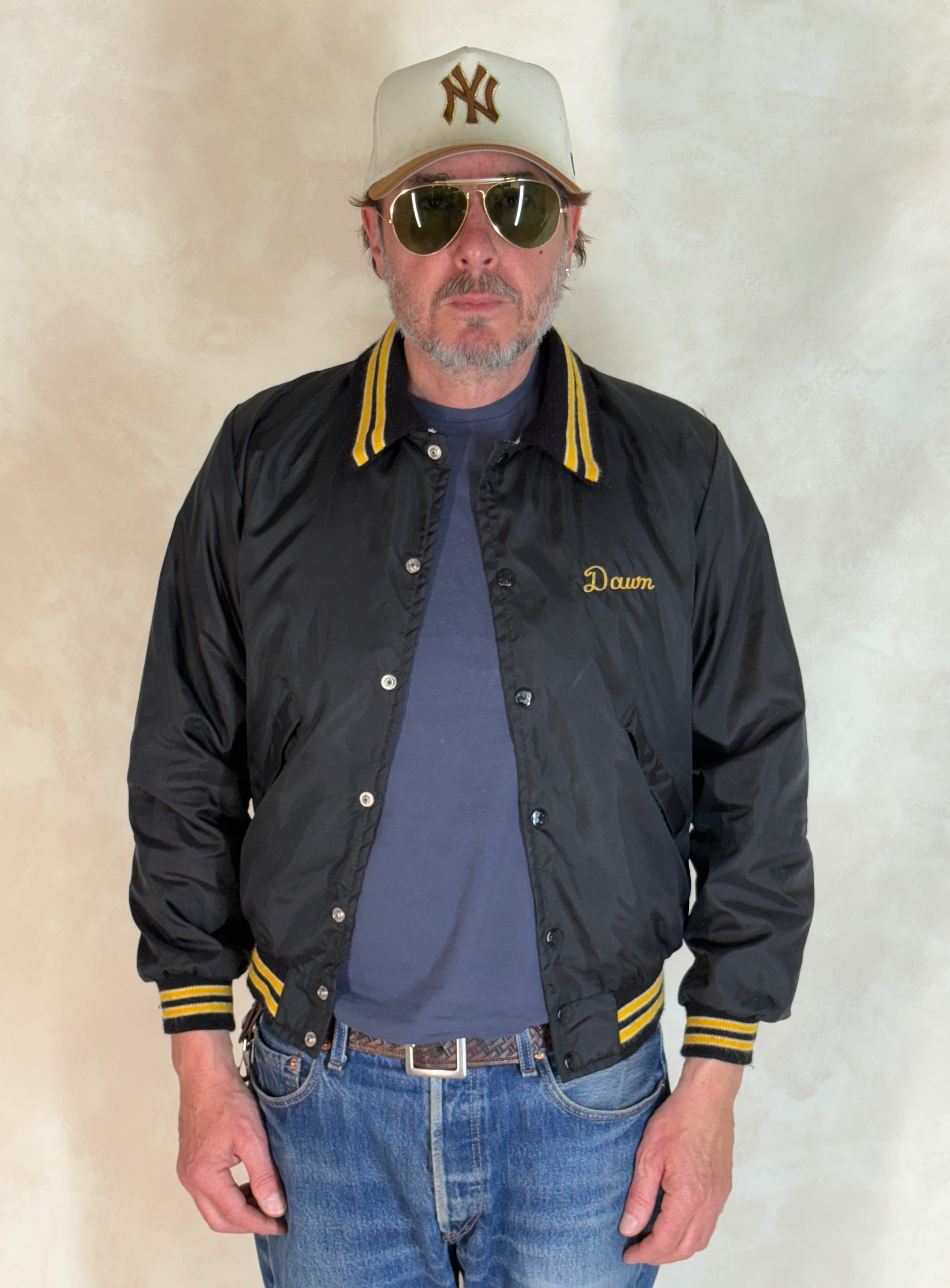 Size XSmall. Vintage 70s Nylon Racing Jacket Made in USA - USA Vintage Bcn