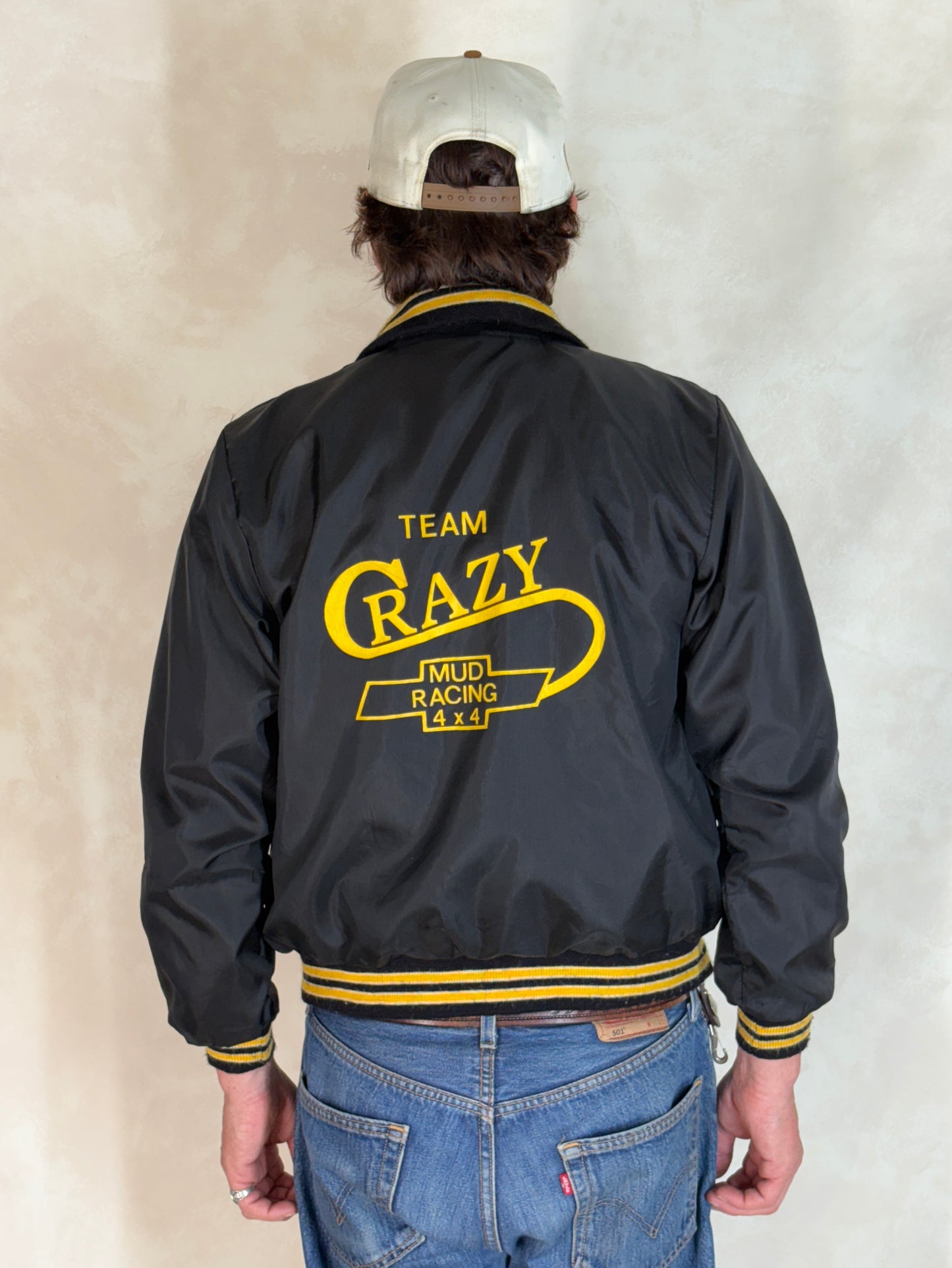 Size XSmall. Vintage 70s Nylon Racing Jacket Made in USA - USA Vintage Bcn