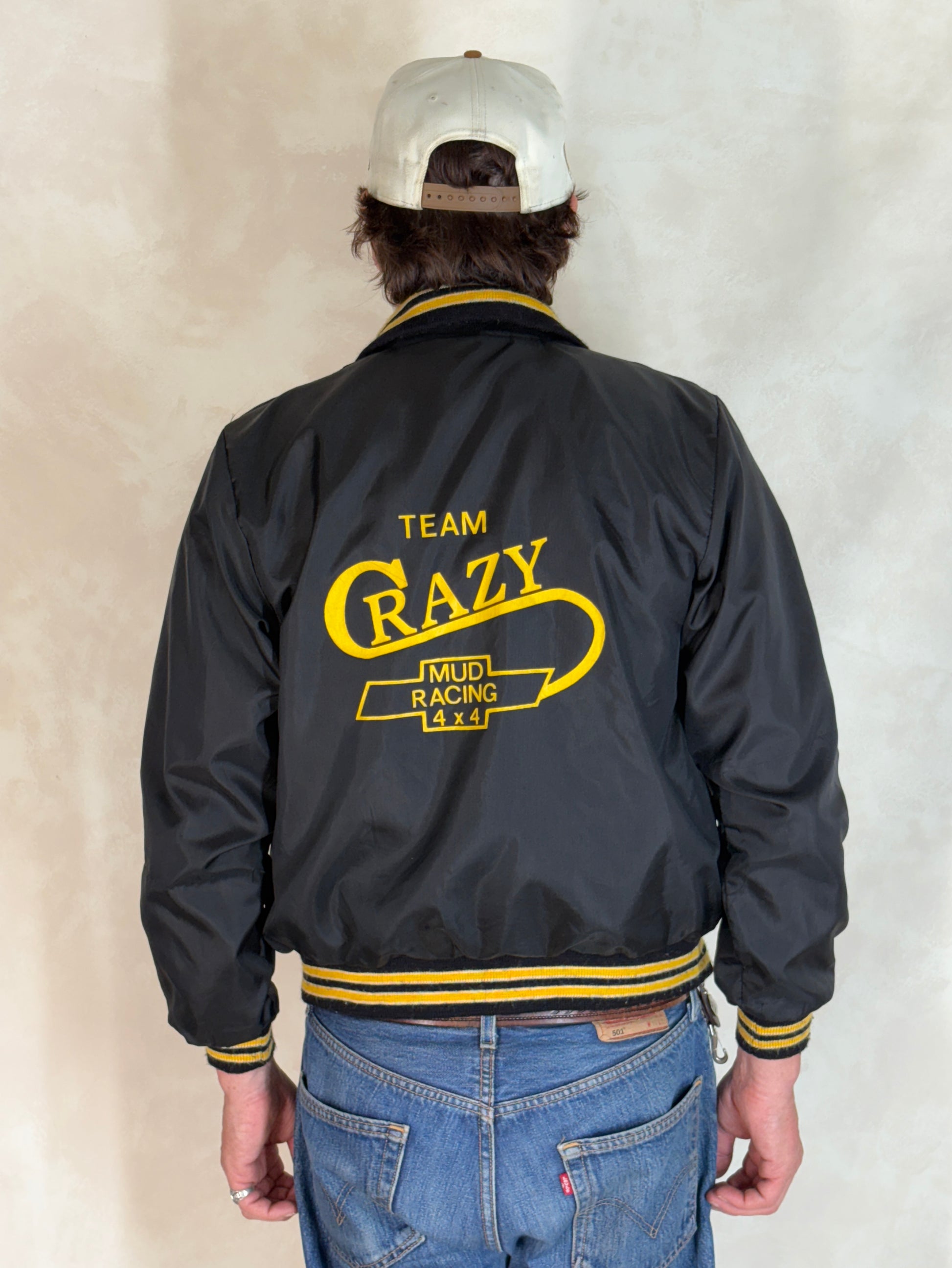 Size XSmall. Vintage 70s Nylon Racing Jacket Made in USA - USA Vintage Bcn