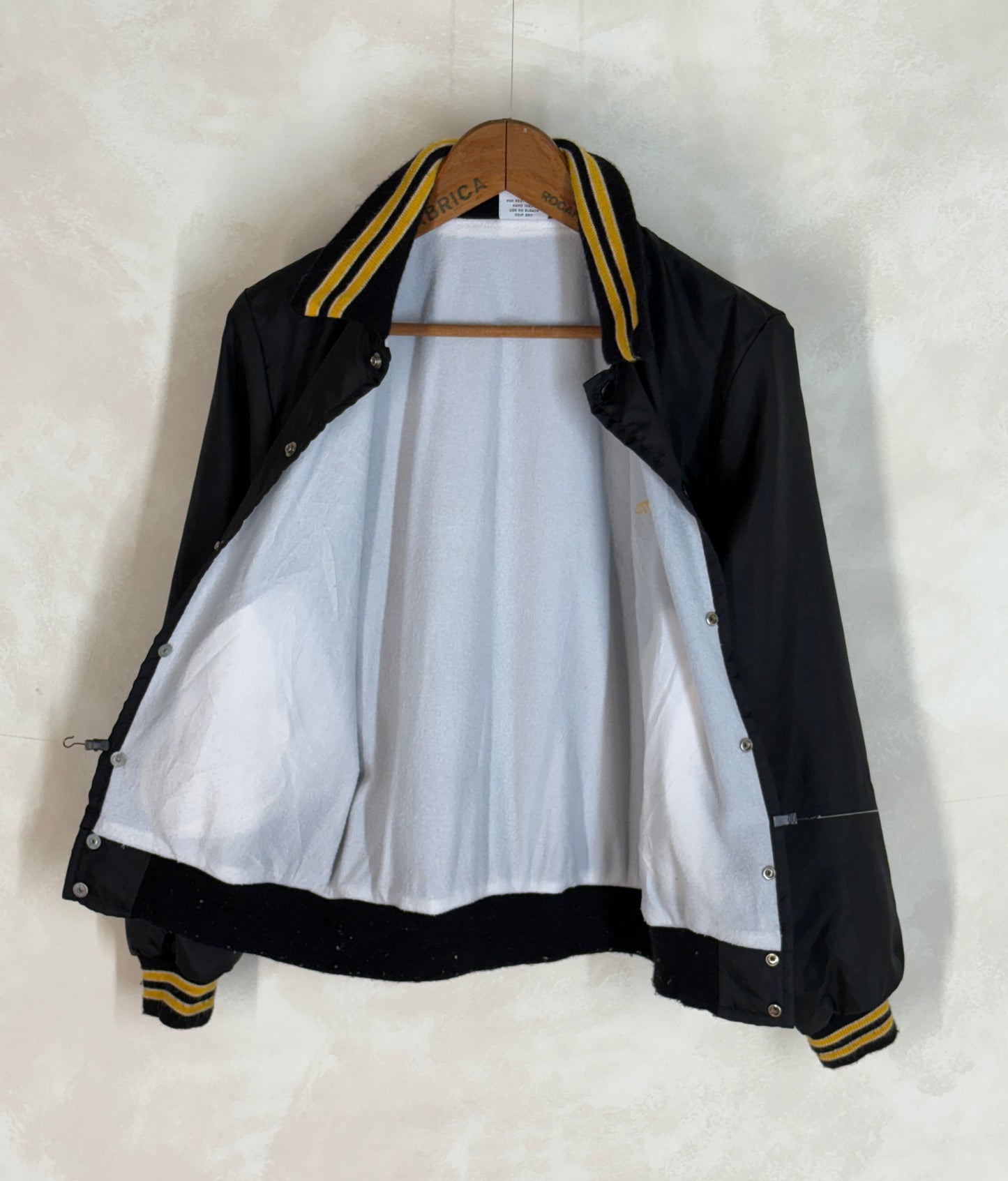 Size XSmall. Vintage 70s Nylon Racing Jacket Made in USA - USA Vintage Bcn