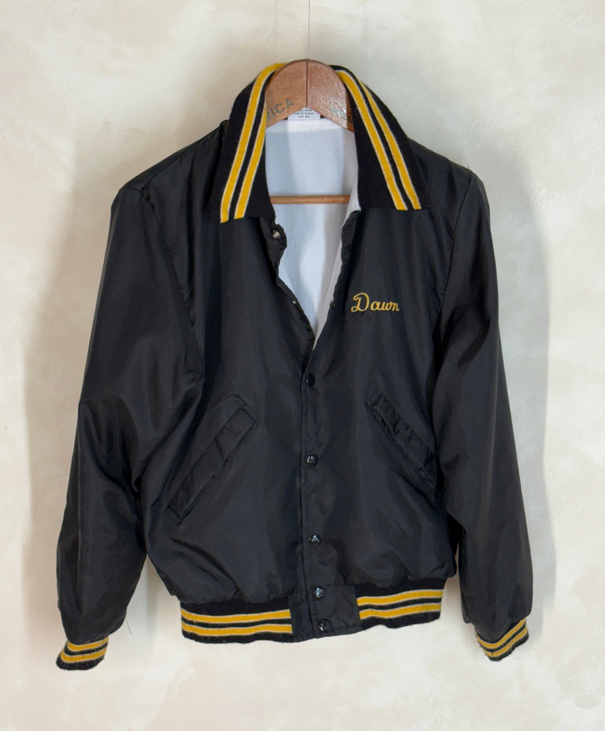 Size XSmall. Vintage 70s Nylon Racing Jacket Made in USA - USA Vintage Bcn