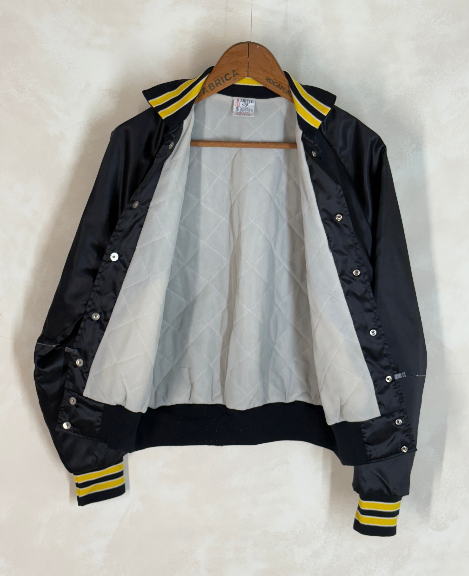 Size Small. Vintage Satin Electric Jacket Made in USA - USA Vintage Bcn