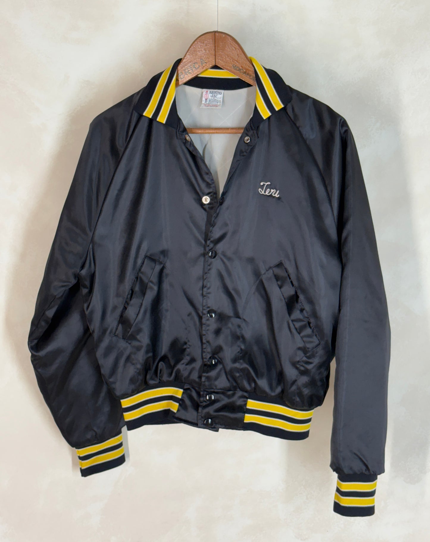 Size Small. Vintage Satin Electric Jacket Made in USA - USA Vintage Bcn