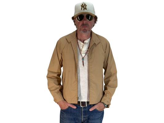 38 Reg , Vintage London Fog Lightweight Cotton-Blend Zip Jacket Made in USA. talon zipper - USA Vintage Bcn