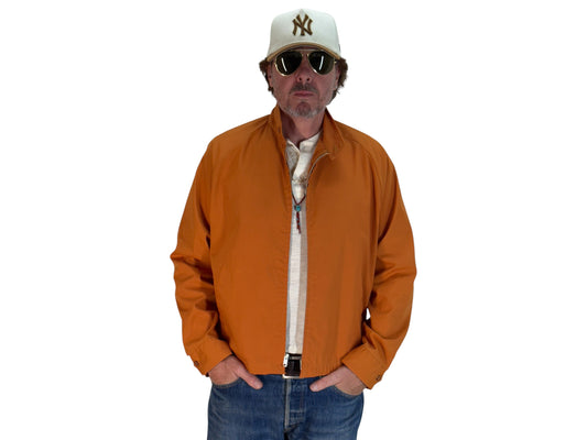Size Large , 70s Vintage Lightweight Cotton-Blend Zip Jacket - USA Vintage Bcn