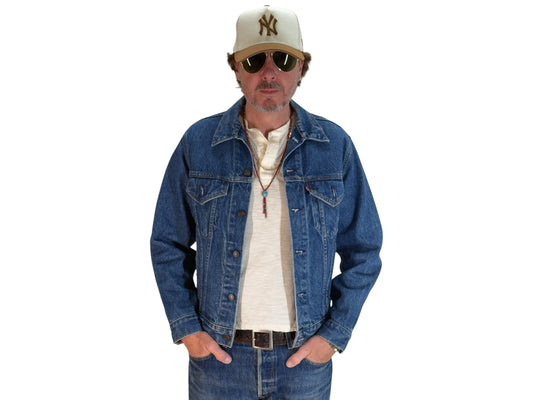Size 42US / 52EU. Vintage 80s 70506 Levis 4 pockets jacket Made in USA - USA Vintage Bcn