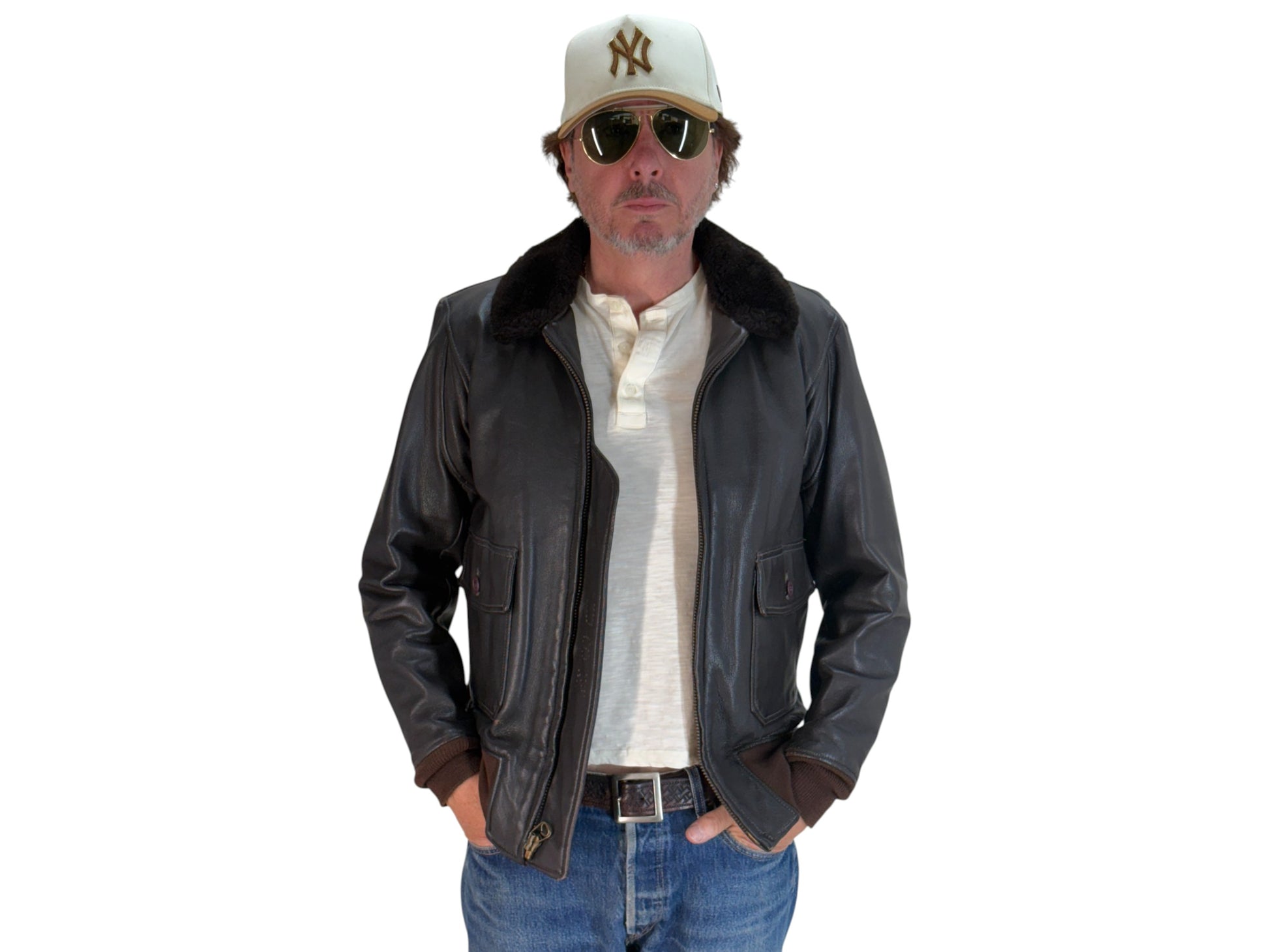 Size 38US / 48EU. 2001 Vintage Cooper G-1 Flight Jacket Made in USA - Leather Bomber - USA Vintage Bcn