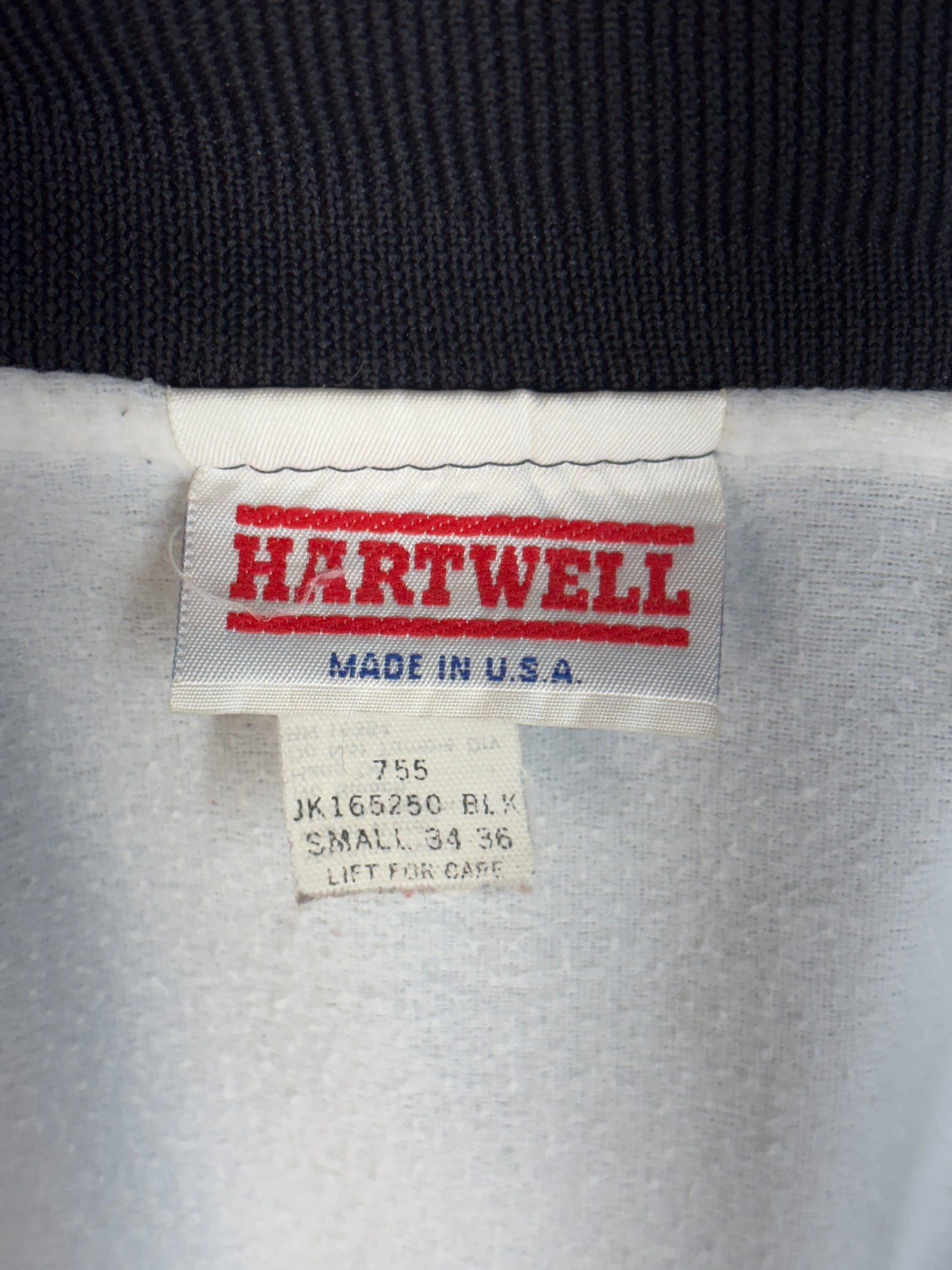 Size Small. Vintage black Satin Jacket Made In USA-AJ357 Studio
