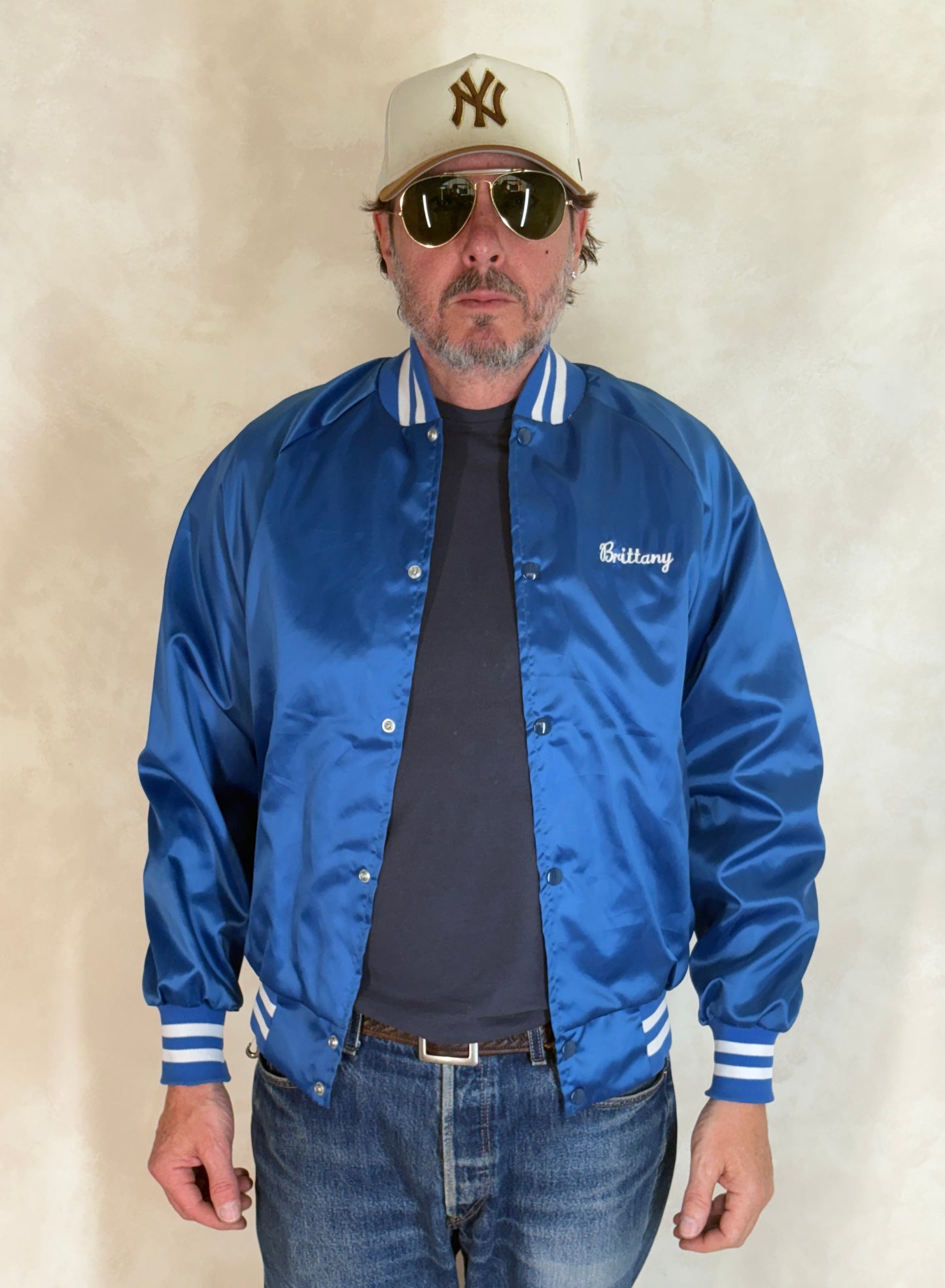 Size Small. Vintage 80s Satin Jacket Made In USA - USA Vintage Bcn