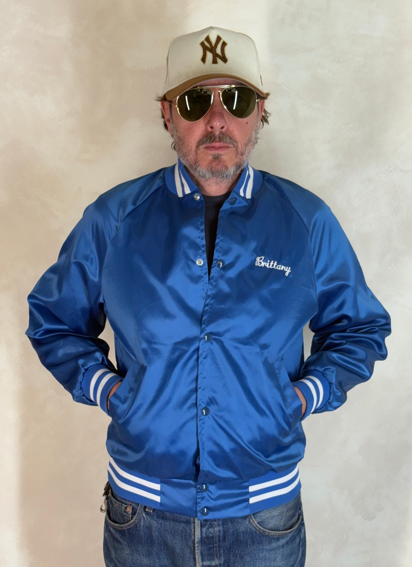 Size Small. Vintage 80s Satin Jacket Made In USA - USA Vintage Bcn