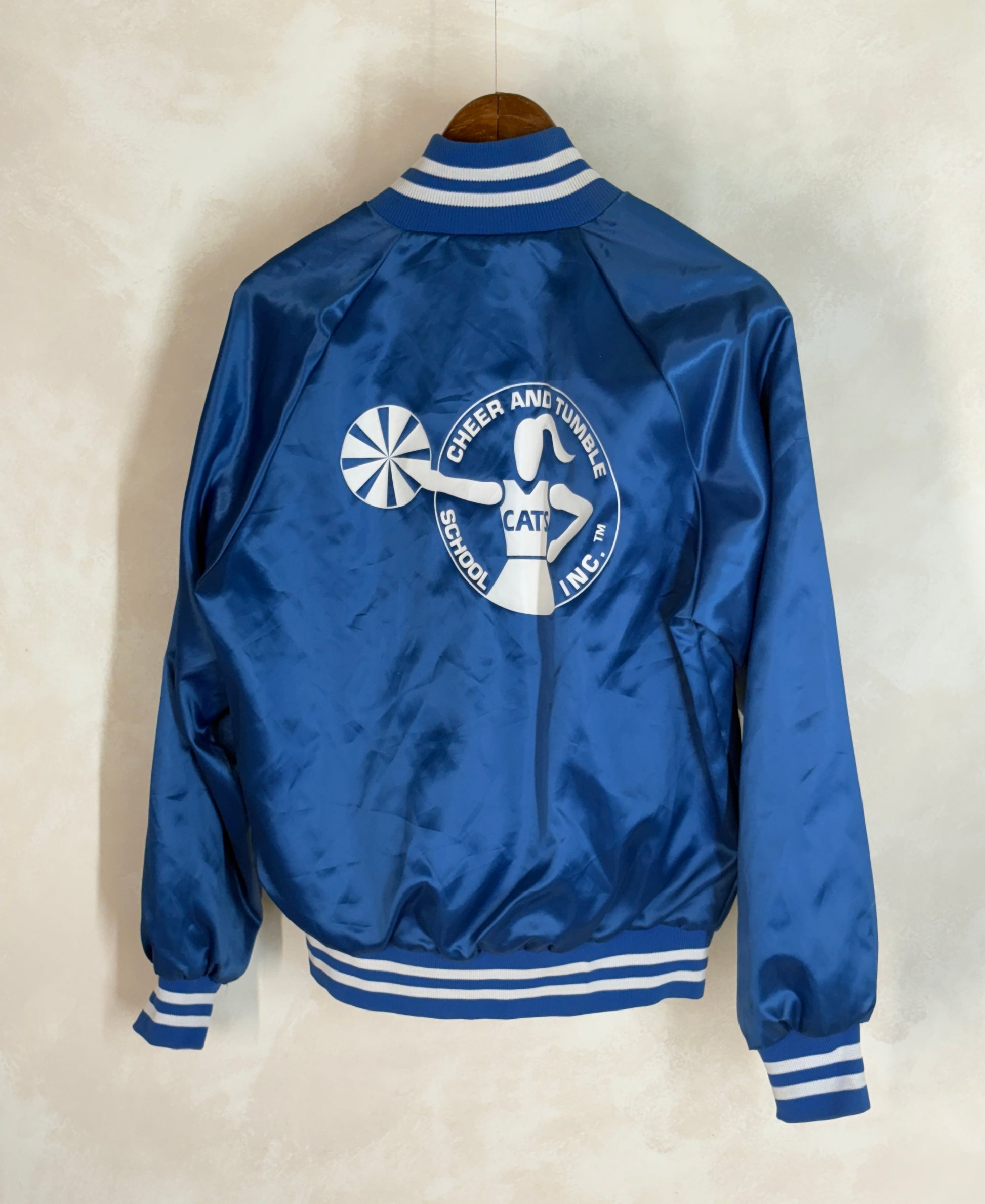 Size Small. Vintage 80s Satin Jacket Made In USA - USA Vintage Bcn