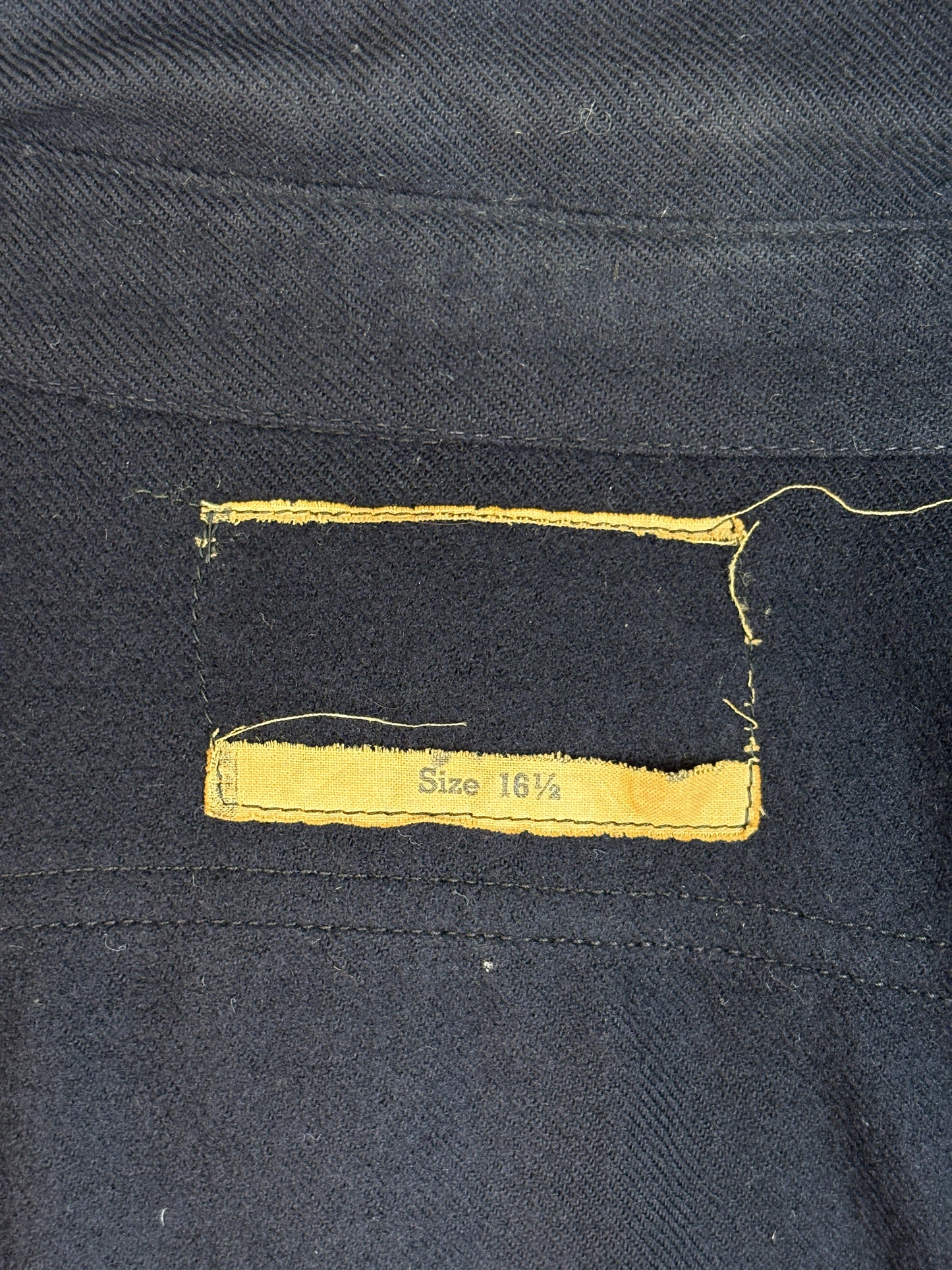 Size Large. Vintage 1940s US navy CPO (Chief Petty Officer) wool shirt 1 Pocket USN Military Issue-AJ357 Studio