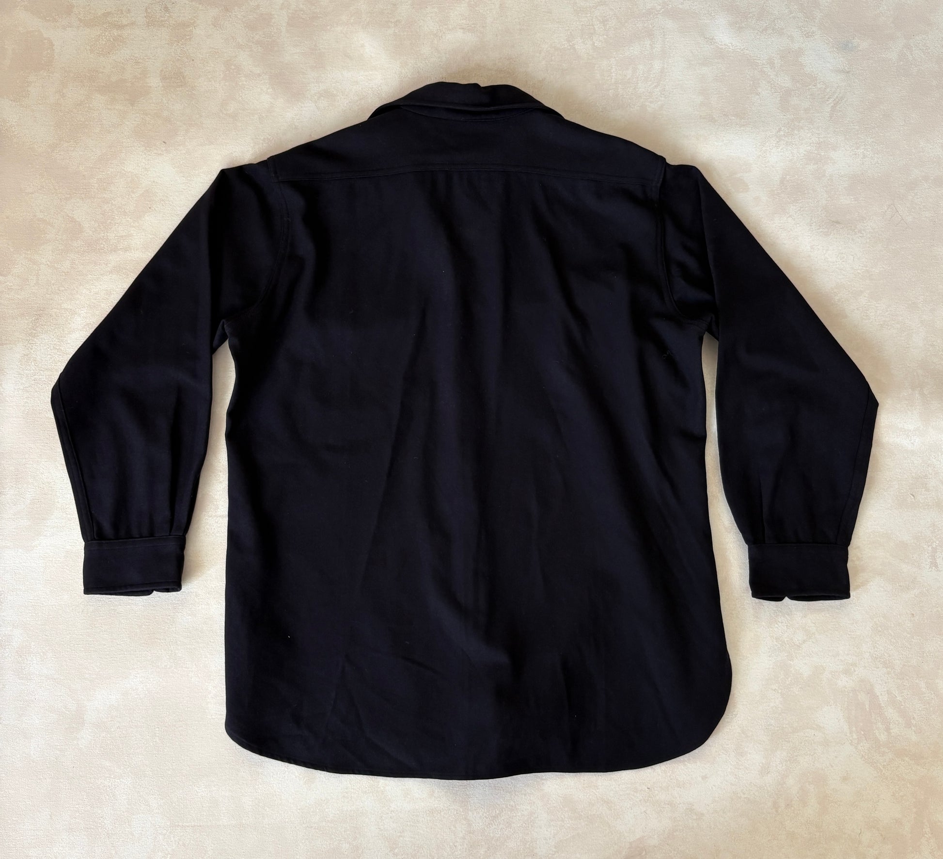 Size Large. Vintage 1940s US navy CPO (Chief Petty Officer) wool shirt – 1 Pocket – USN Military Issue - USA Vintage Bcn