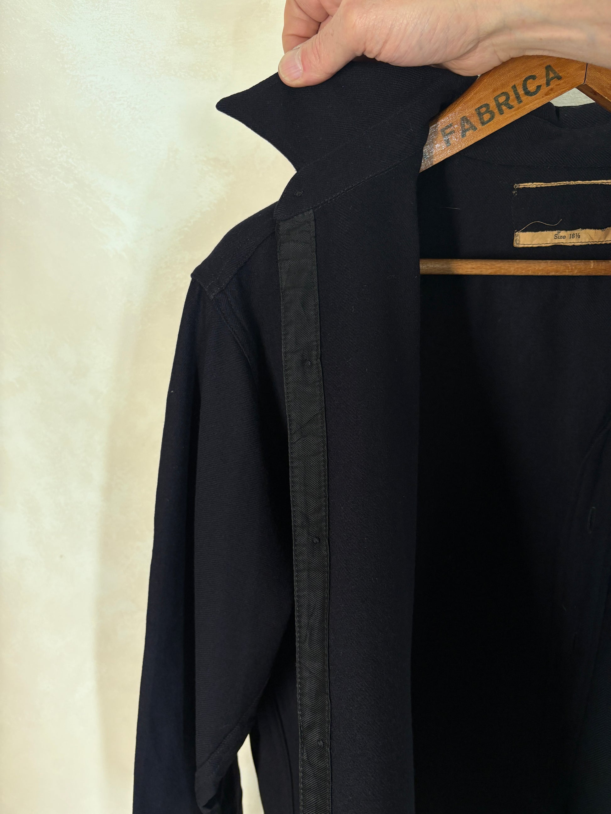 Size Large. Vintage 1940s US navy CPO (Chief Petty Officer) wool shirt – 1 Pocket – USN Military Issue - USA Vintage Bcn