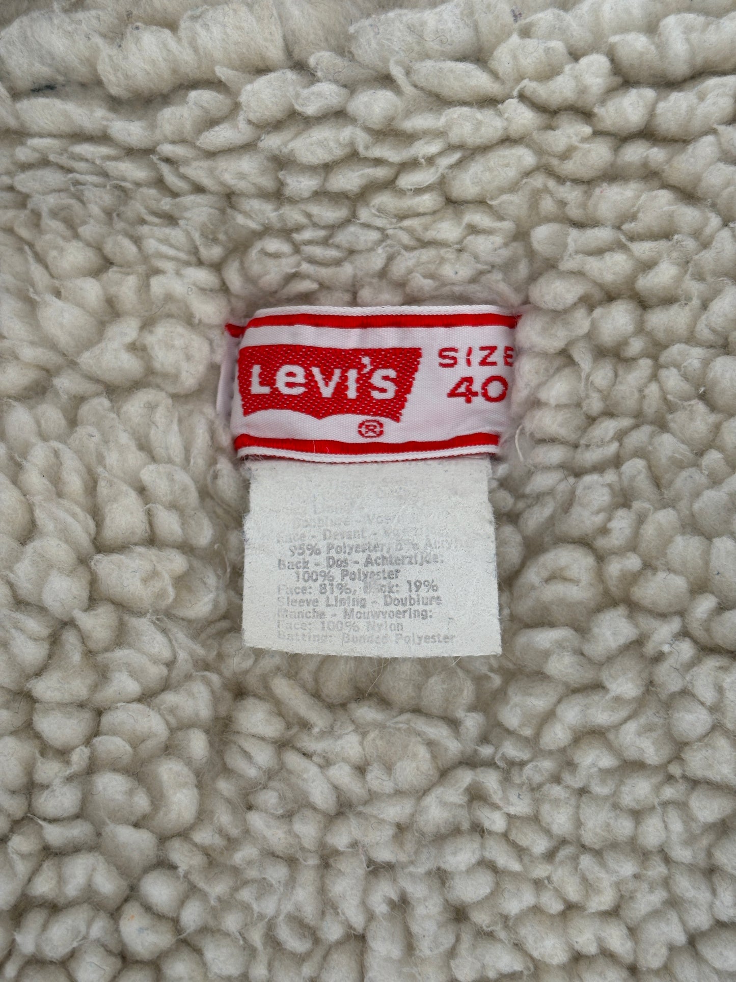 Size 40US / 50EU. 4 pockets 80s Vintage Levis fleece Jacket Made in USA.-AJ357 Studio-AJ357 Studio