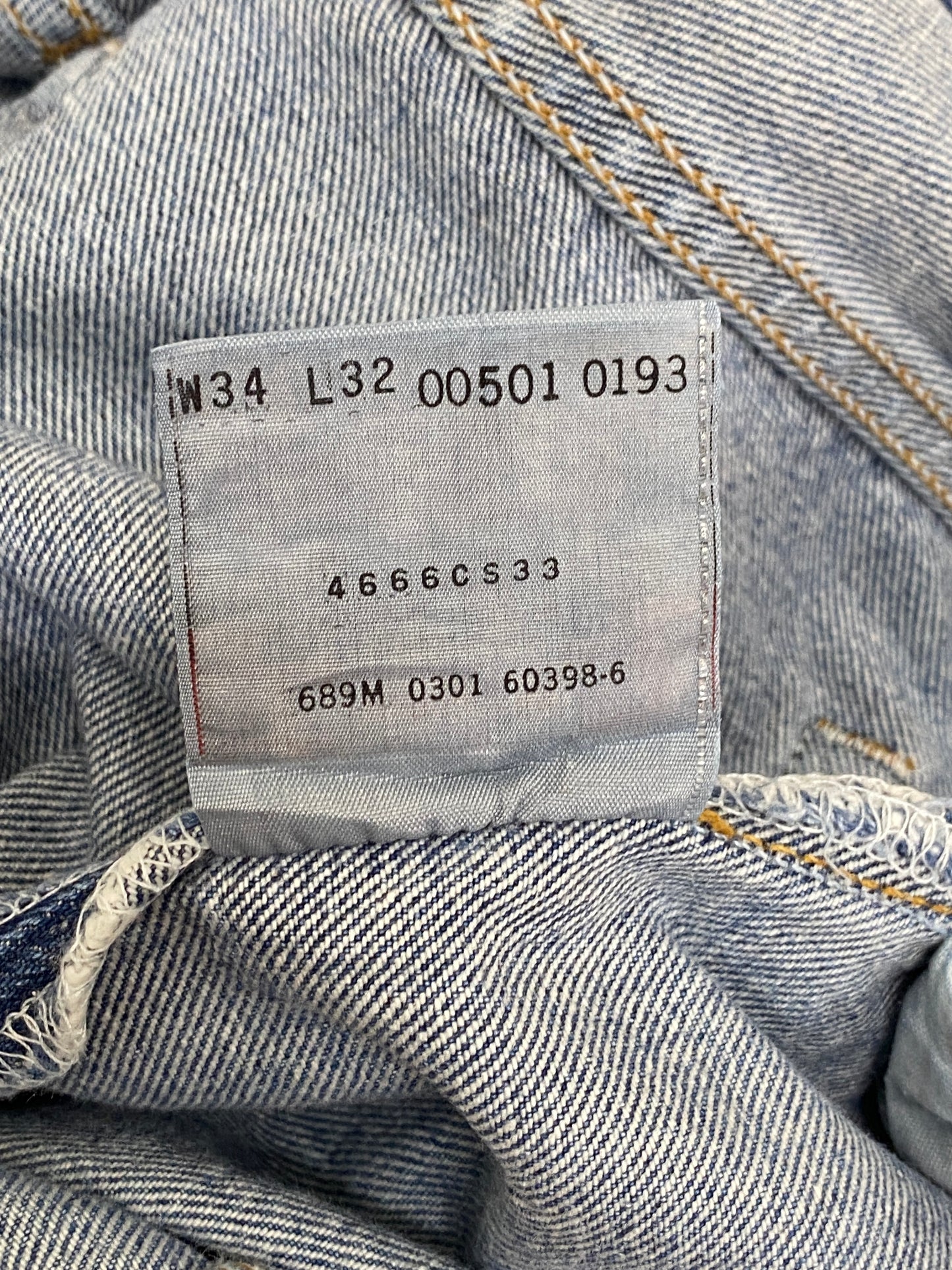 34X32 Vintage 2001 denim Levi’s 501 vintage Made in Columbia - USA Vintage Bcn