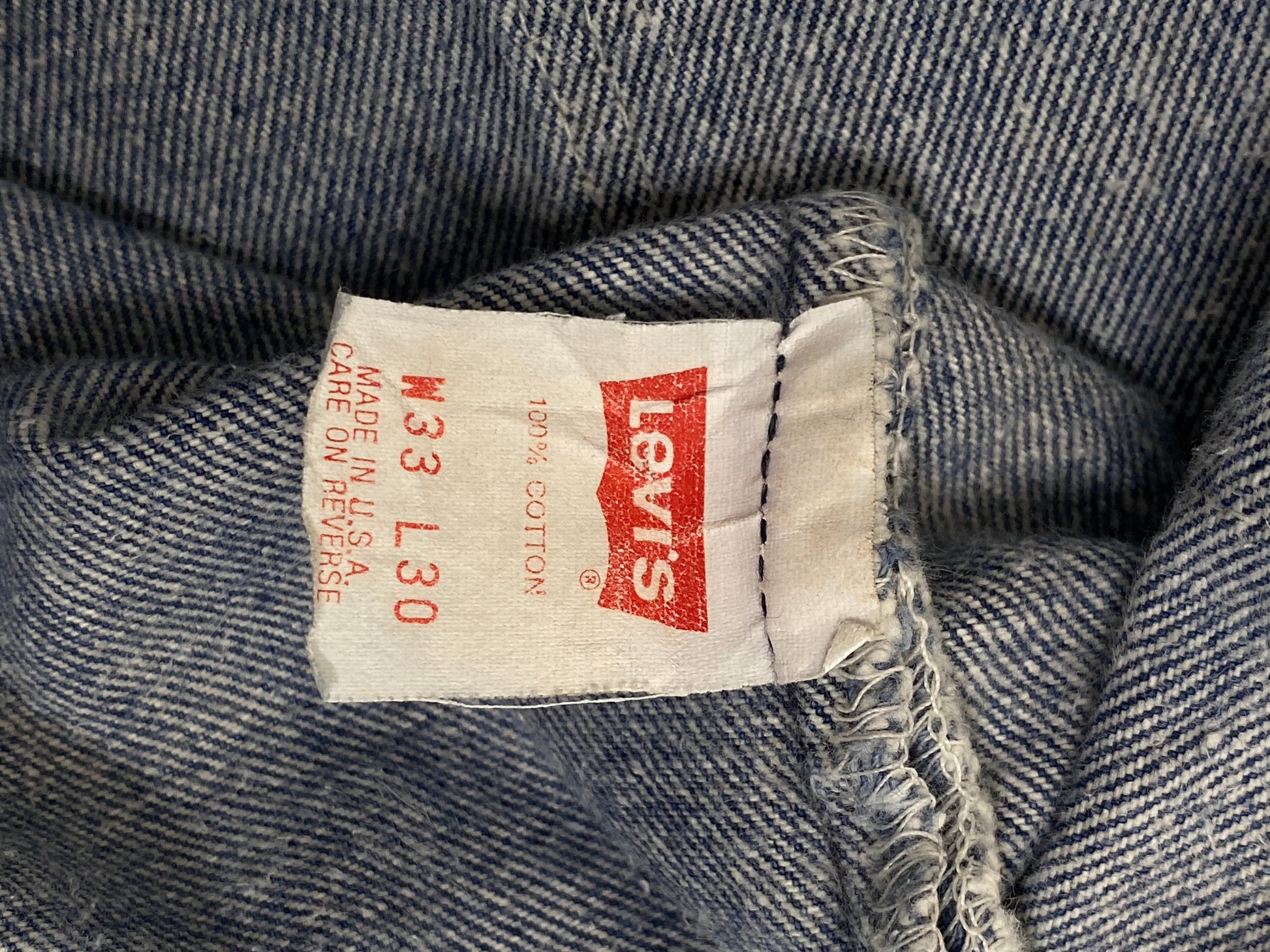 33X30 Levi's 501 Vintage Denim Jeans Made in USA in 1988 - USA Vintage Bcn