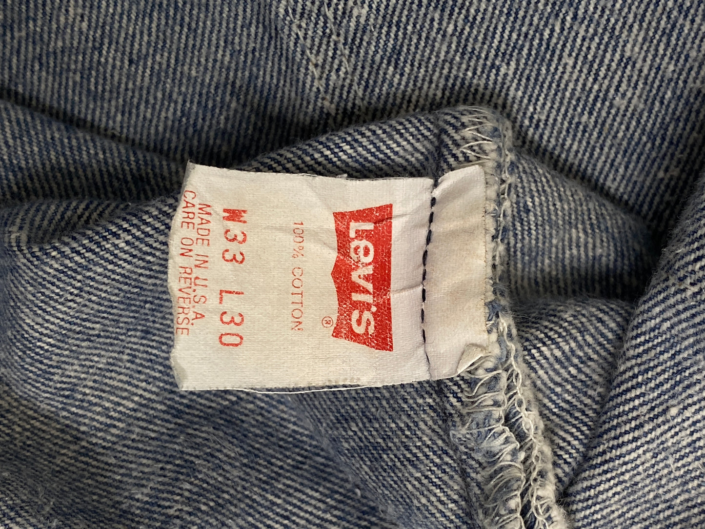 33X30 Levi's 501 Vintage Denim Jeans Made in USA in 1988-military-AJ357 Studio