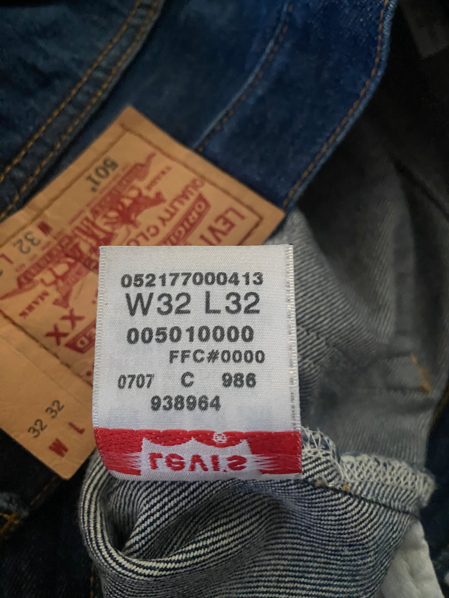 32X32 Levi's 501 Vintage Denim Jeans-military-AJ357 Studio
