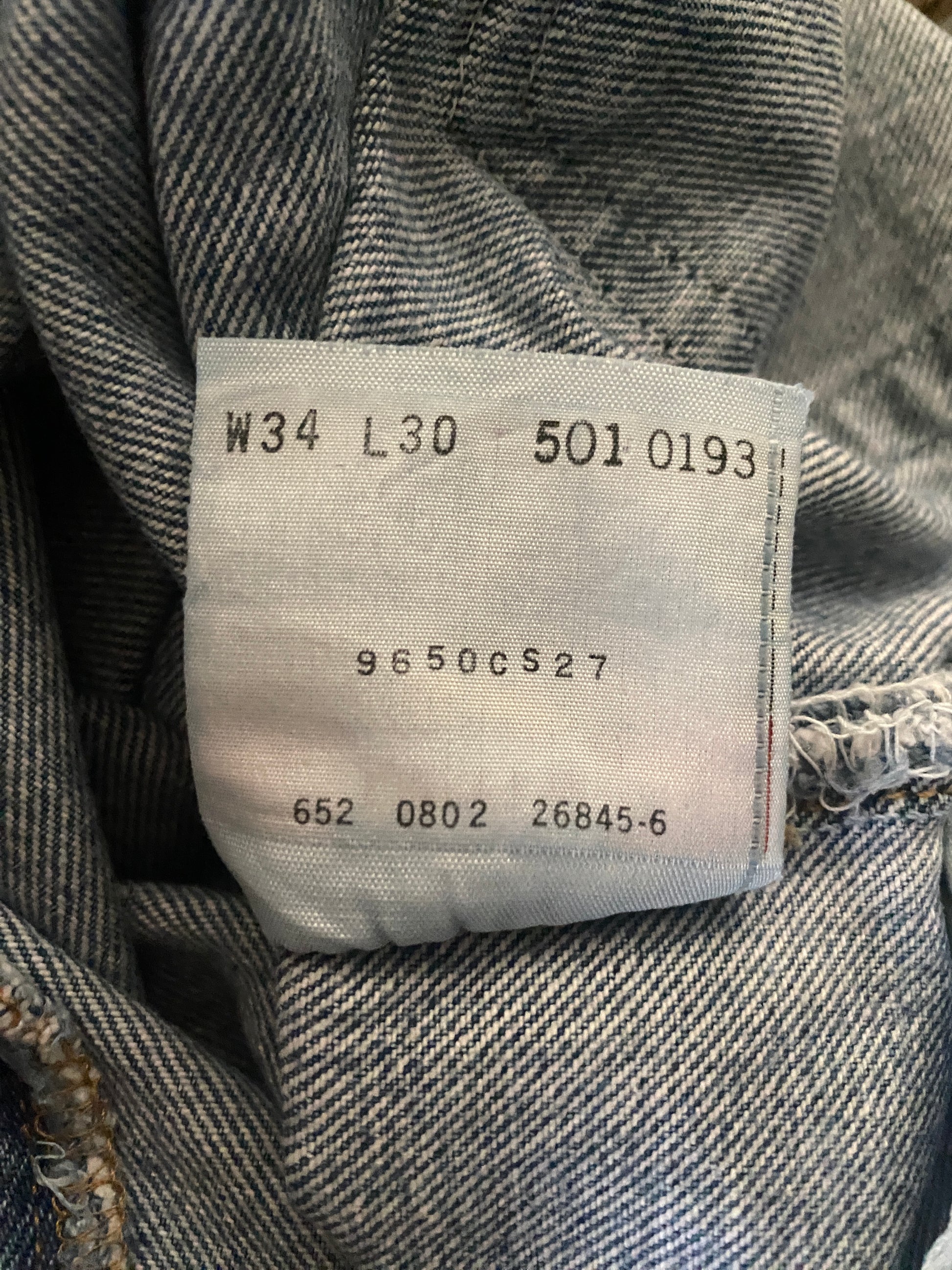 34X30 Levi's 501 Vintage Denim Jeans - USA Vintage Bcn levis 501 vintage denim jeans size 34x30 straight leg classic