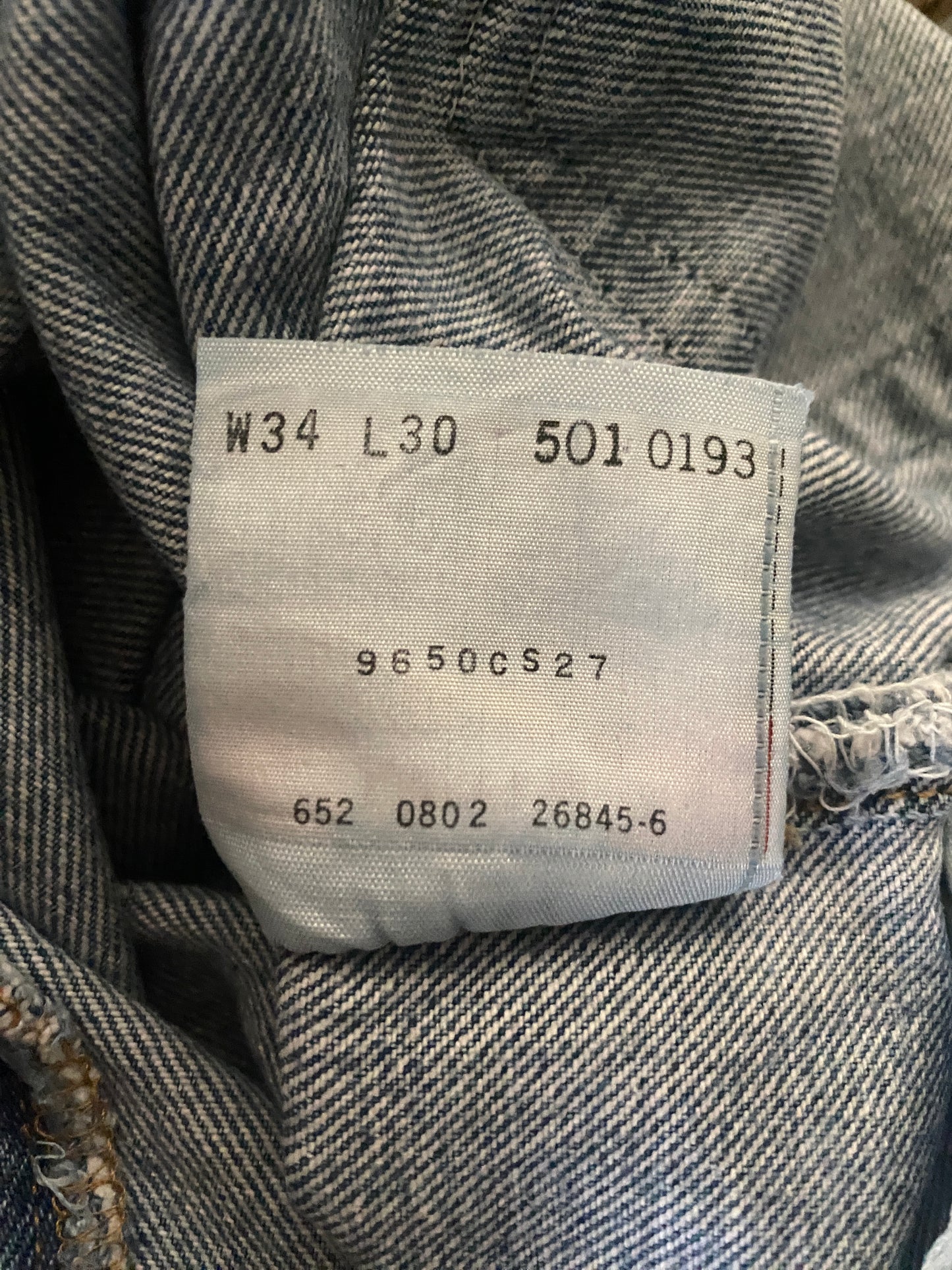 34X30 Levi's 501 Vintage Denim Jeans-military-AJ357 Studio