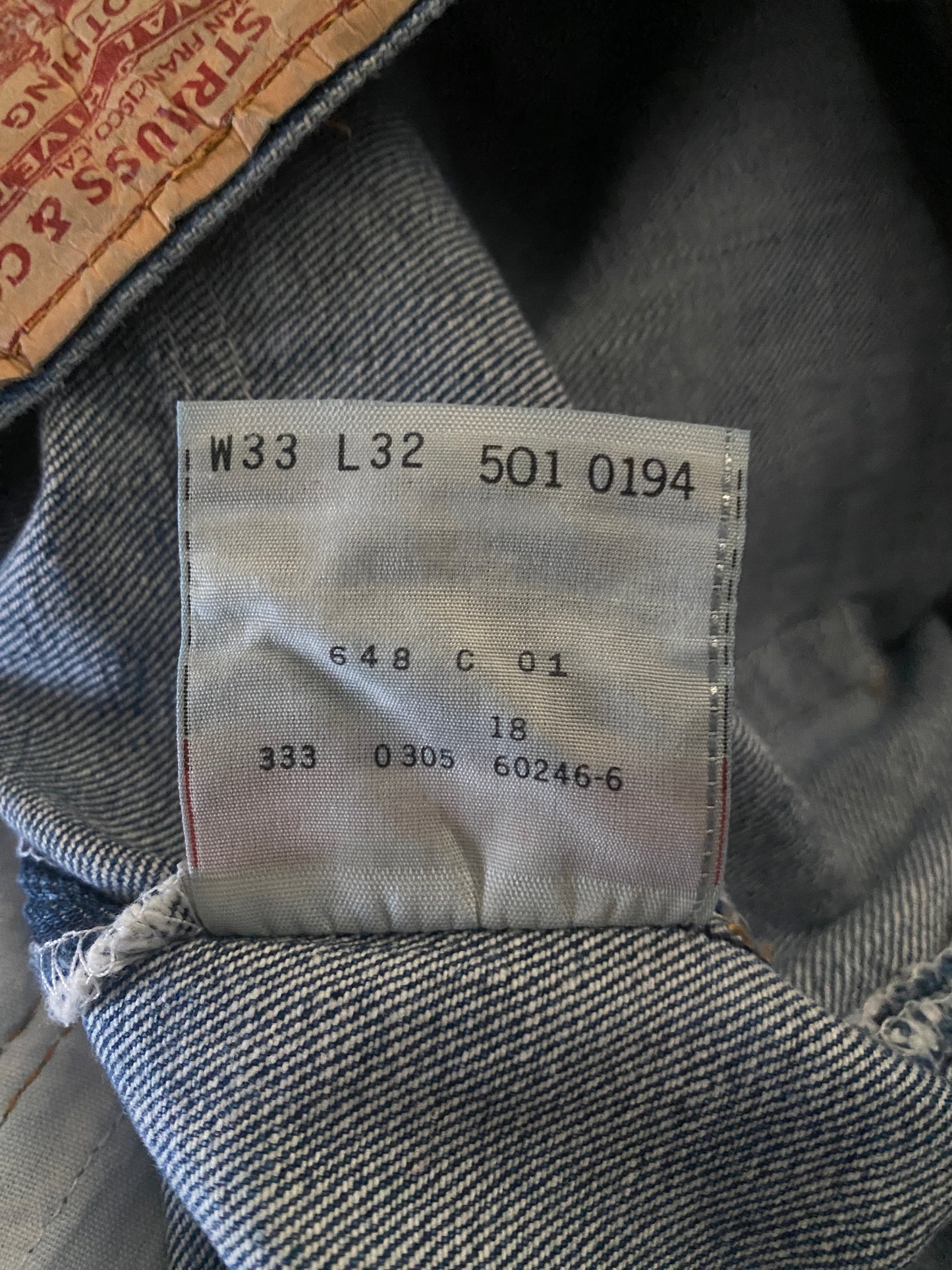32X32 Levi's 501 Vintage Denim Jeans - USA Vintage Bcn