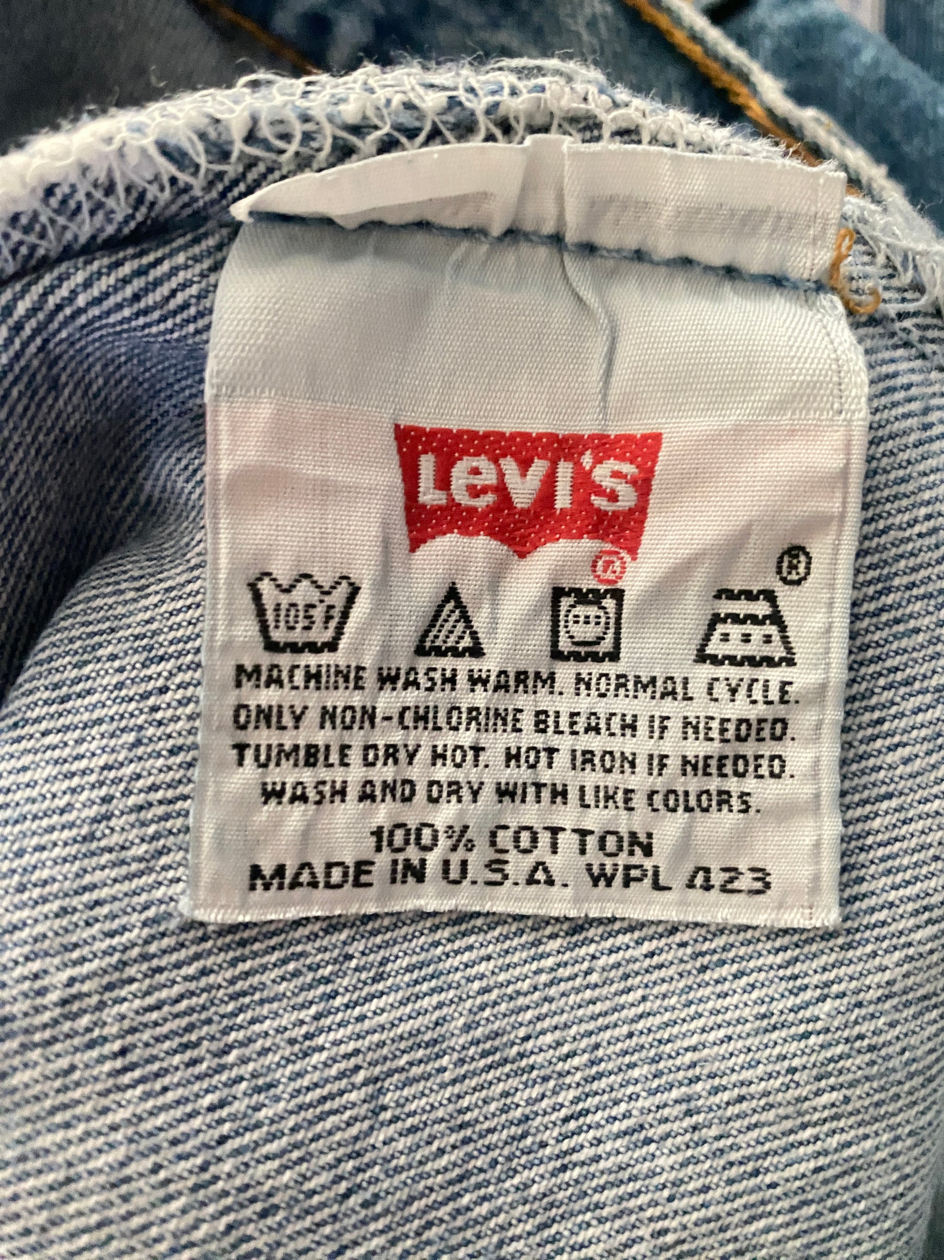 33X34 Levi's 501 Vintage Denim Jeans Made in USA - USA Vintage Bcn