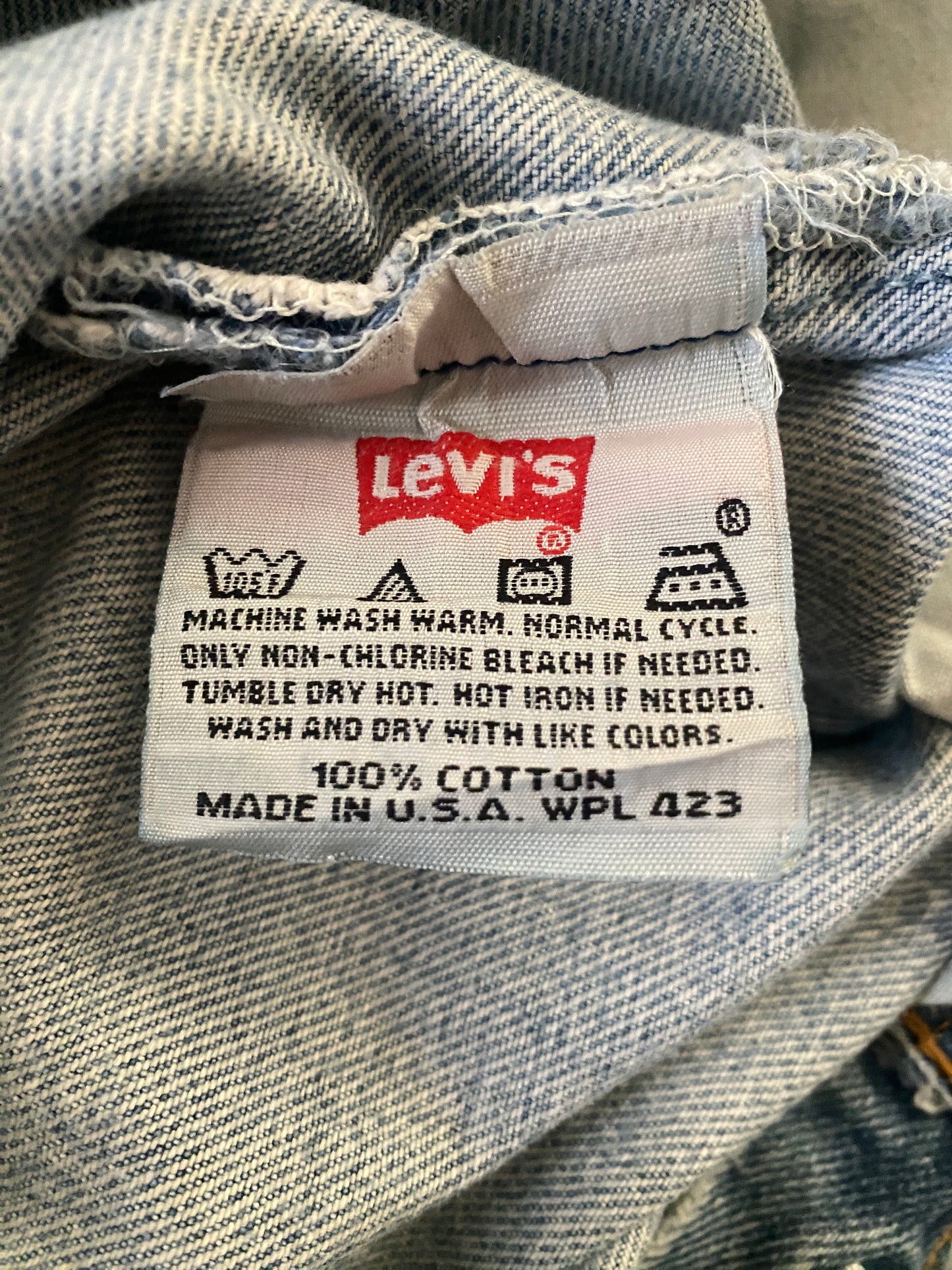 32X32 Levi's 501 Vintage Denim Jeans for women Made in USA-military-AJ357 Studio