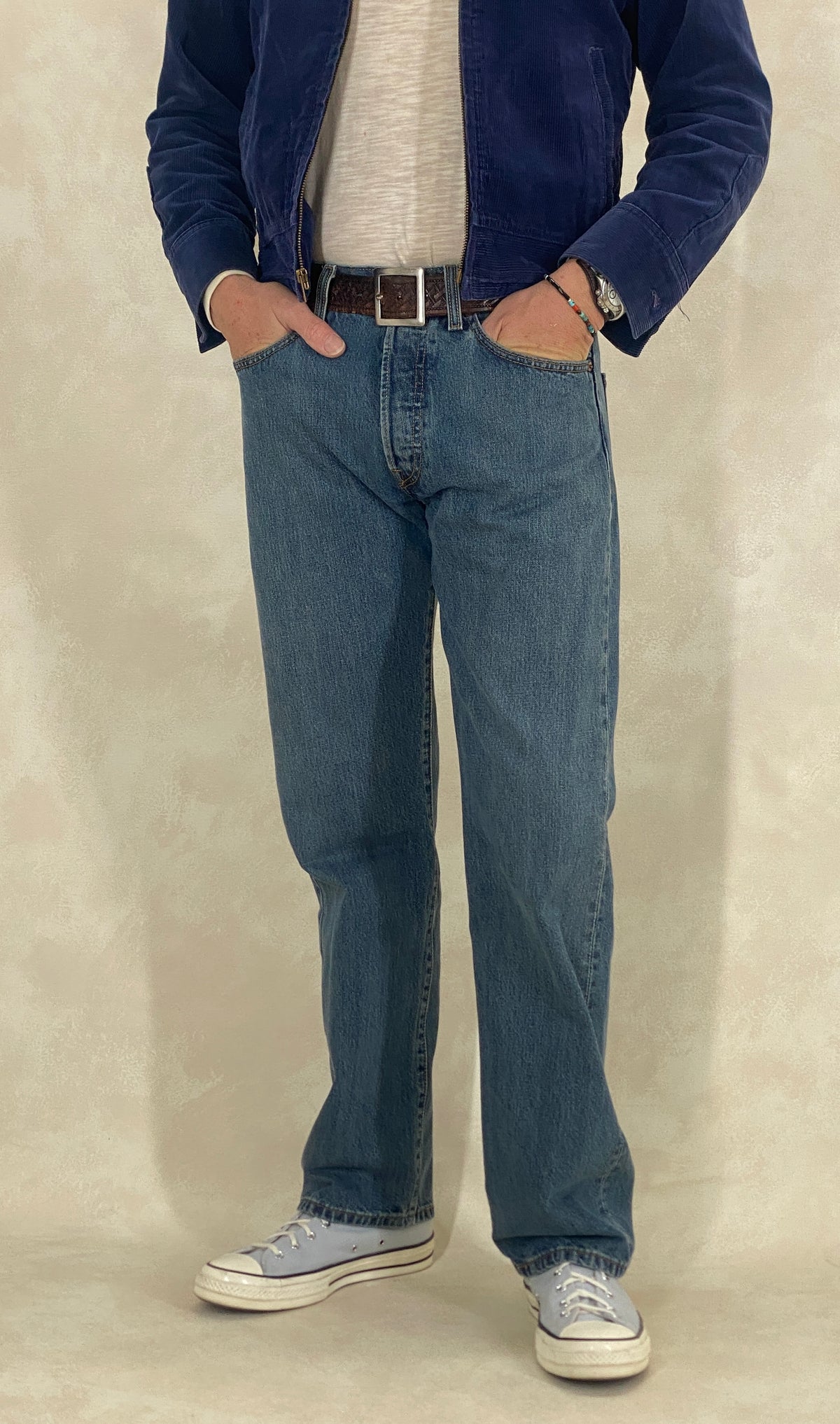 33X32 Levi's 501 Vintage Denim Jeans-military-AJ357 Studio