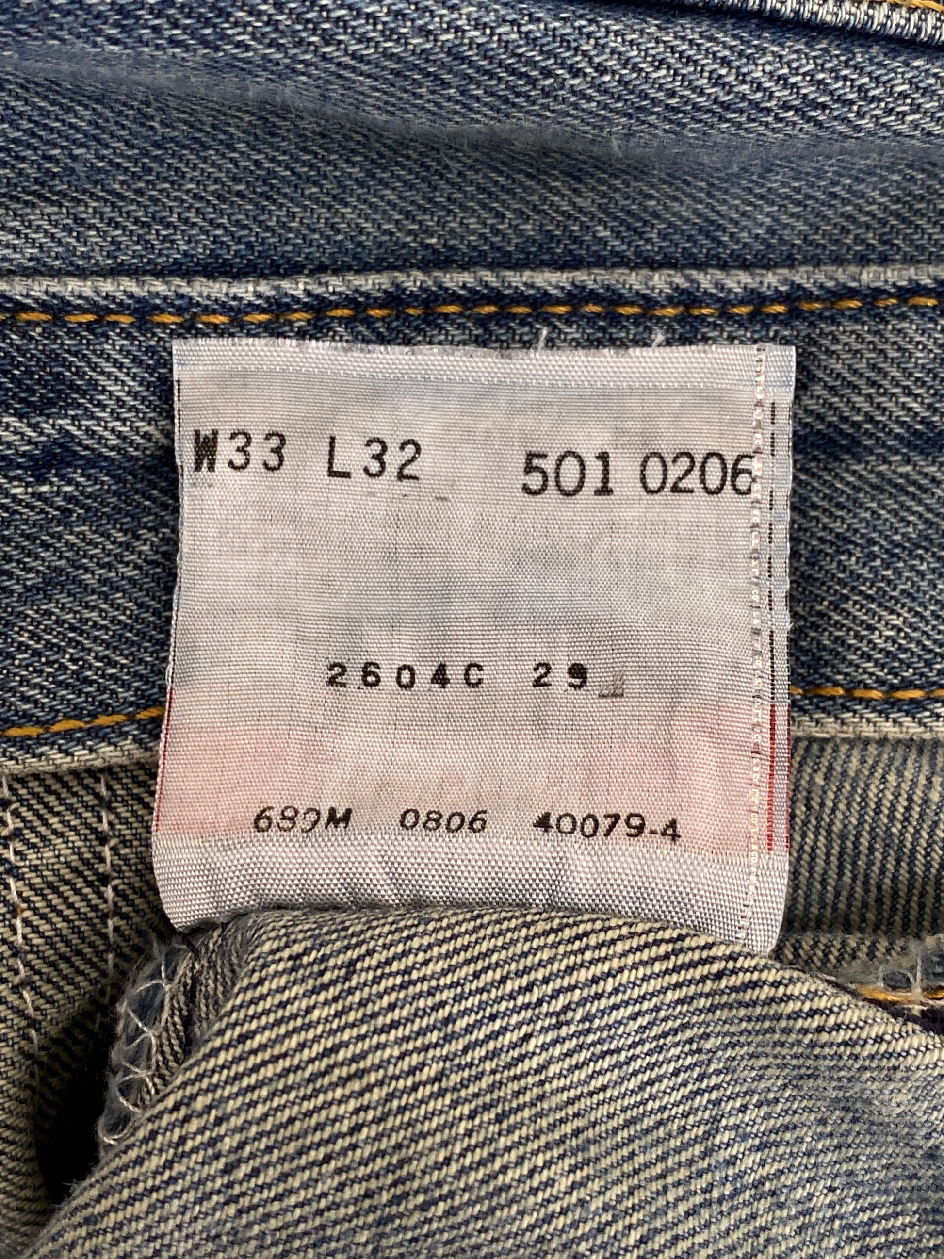 33X32 Levi's 501 Vintage Denim Jeans - USA Vintage Bcn