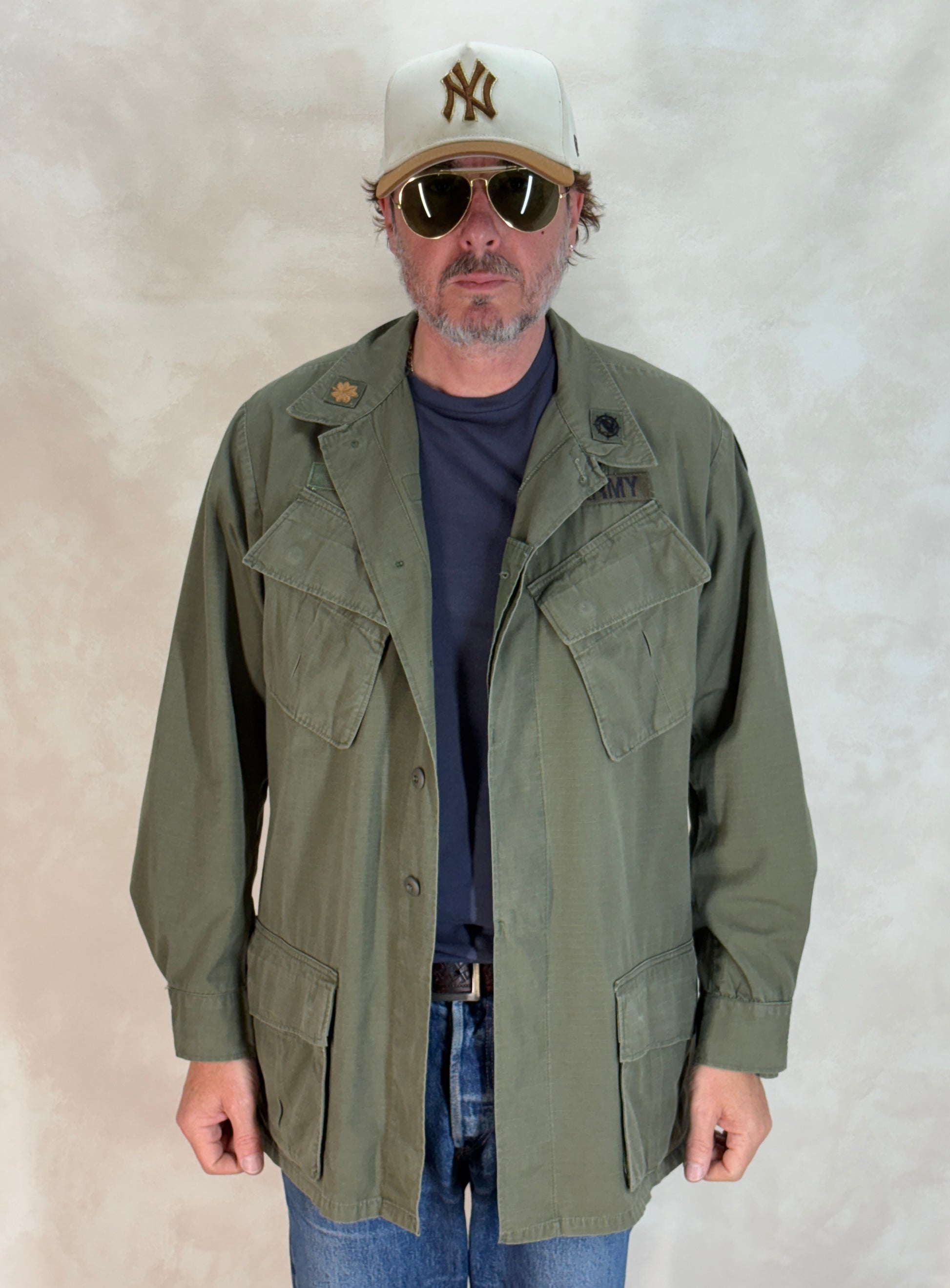 Med Long. Authentic 1969 US Army vintage Vietnam jungle jacket. - USA Vintage Bcn