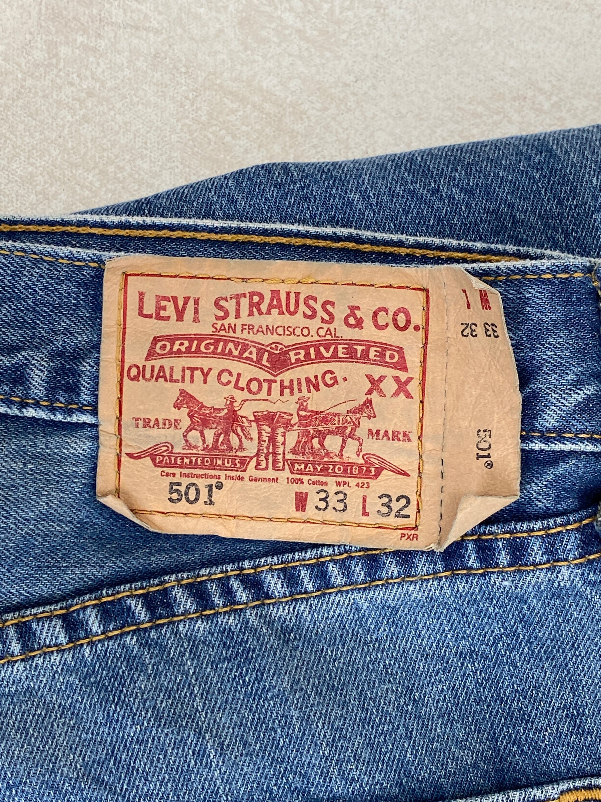 33X32 Levi's 501 Vintage Denim Jeans - USA Vintage Bcn