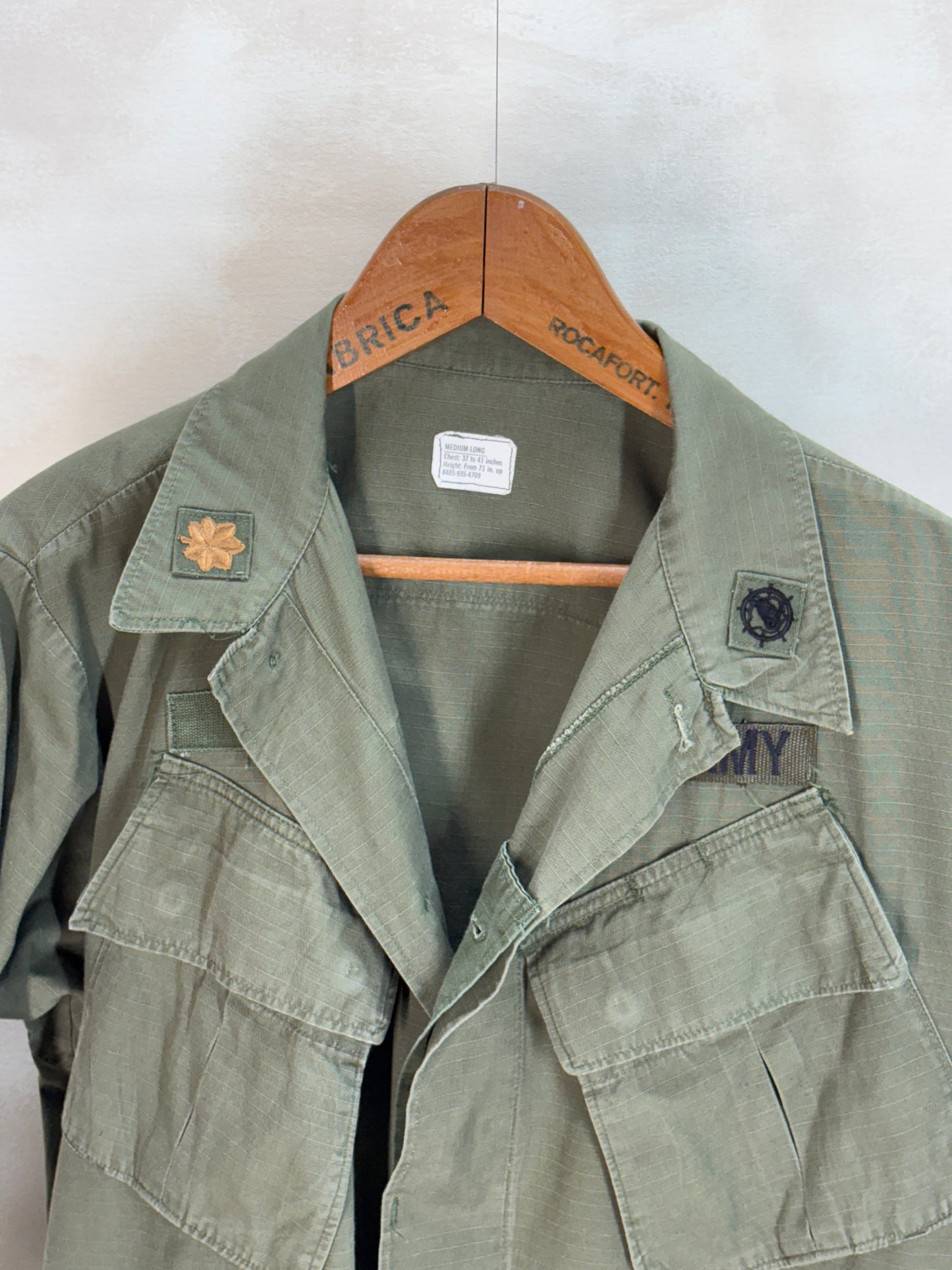 Med Long. Authentic 1969 US Army vintage Vietnam jungle jacket. - USA Vintage Bcn