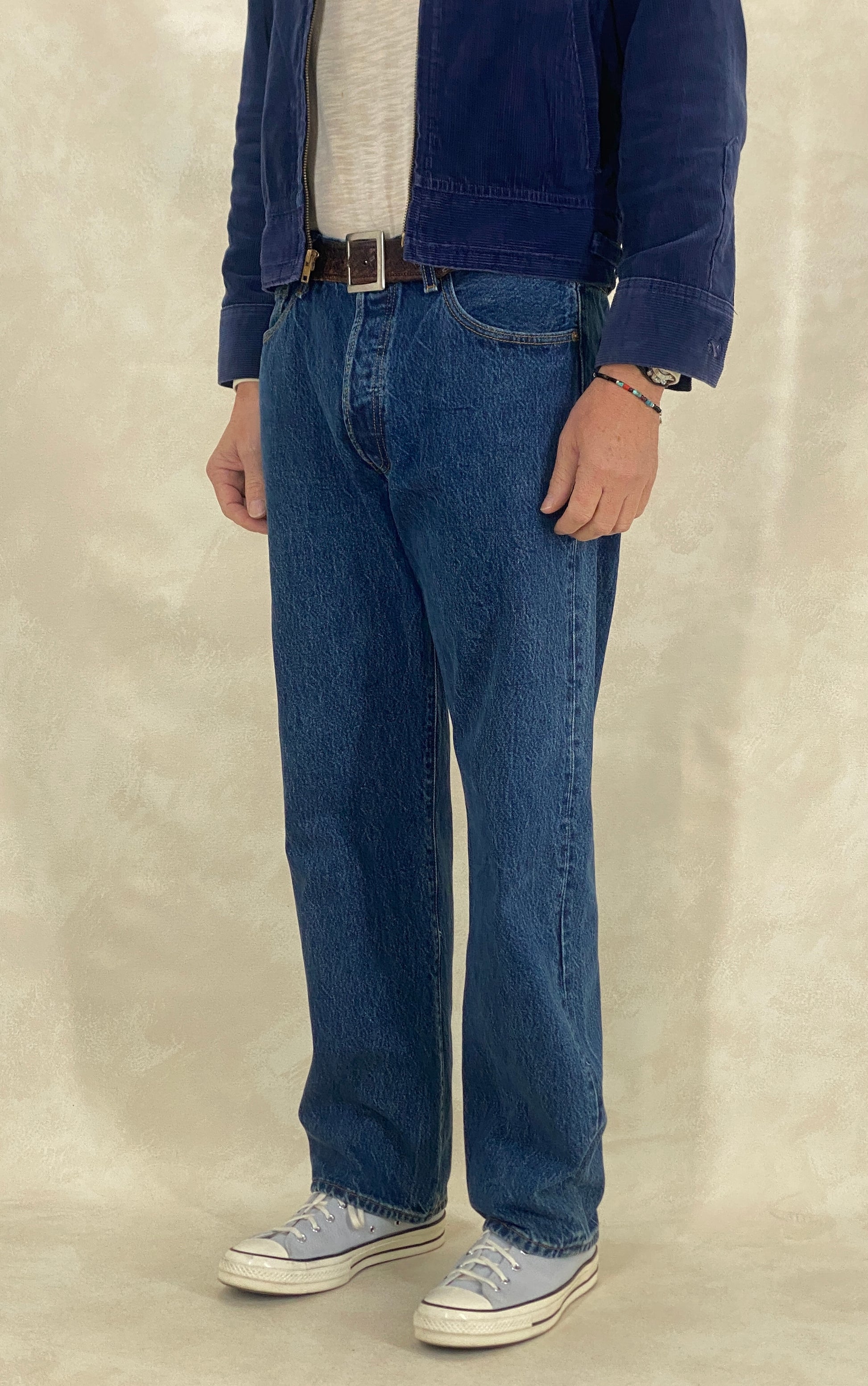 levis 501 vintage jeans 34x32 classic denim straight leg