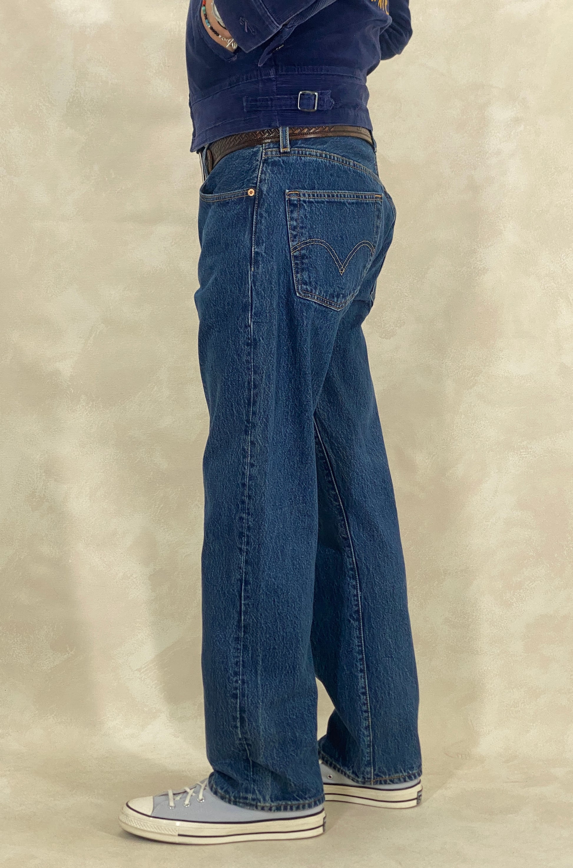 levis 501 vintage jeans 34x32 classic denim straight leg