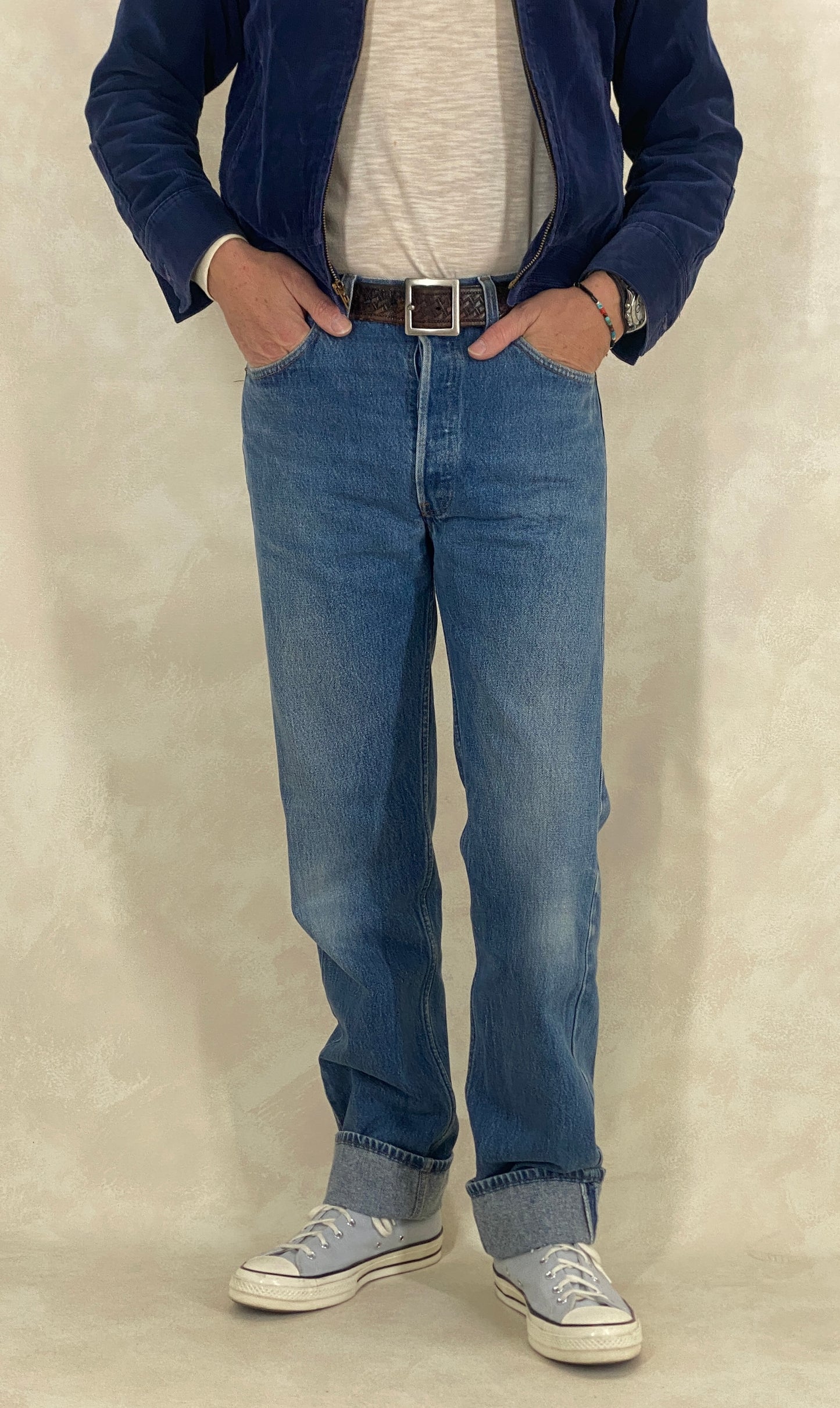 34X34 Levi's 501 Vintage Denim Jeans Made in USA in 1991 - USA Vintage Bcn