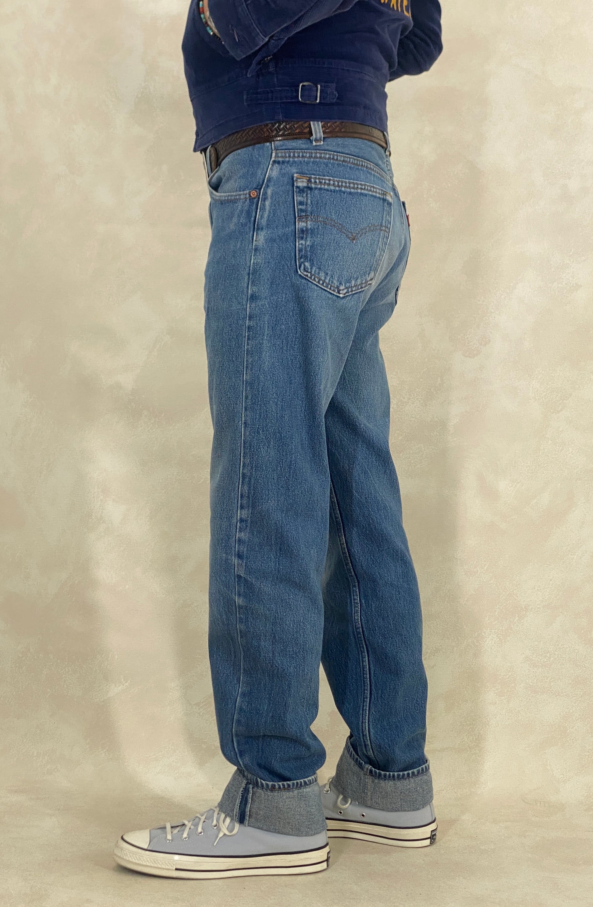 34X34 Levi's 501 Vintage Denim Jeans Made in USA in 1991 - USA Vintage Bcn