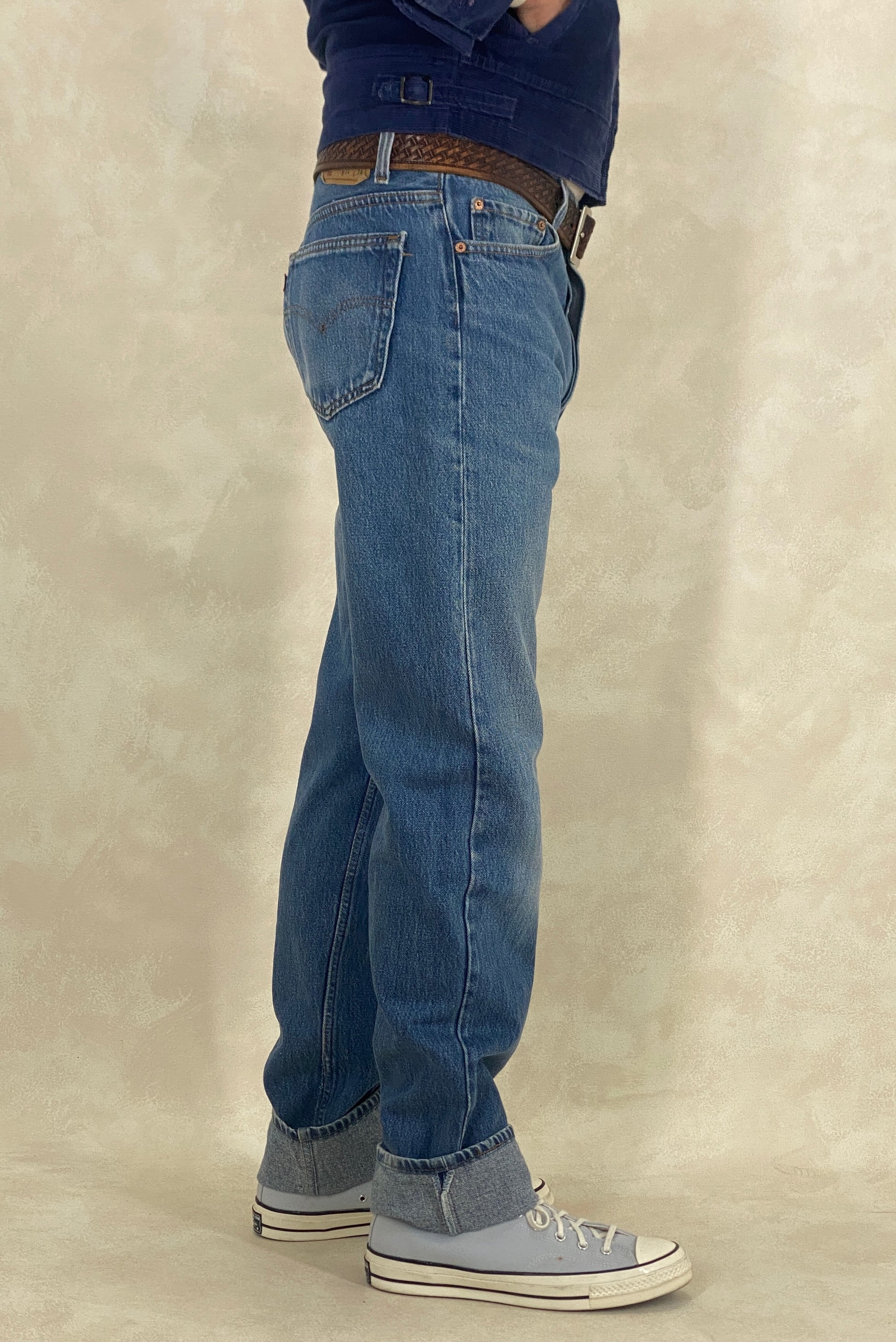 34X34 Levi's 501 Vintage Denim Jeans Made in USA in 1991 - USA Vintage Bcn