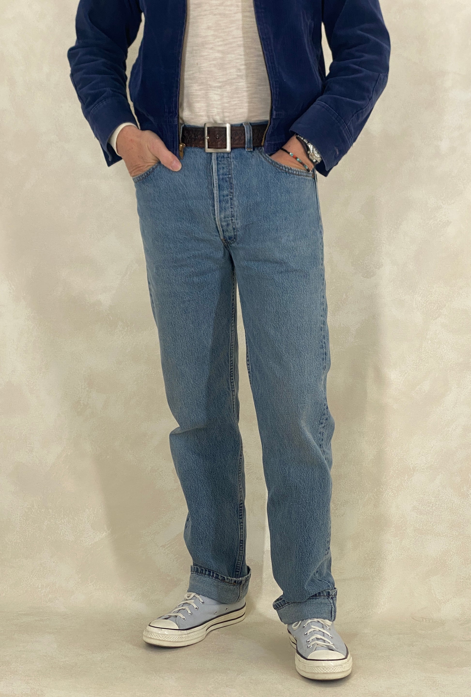 34X34 Levi's 501 Vintage Denim Jeans Made in USA - USA Vintage Bcn