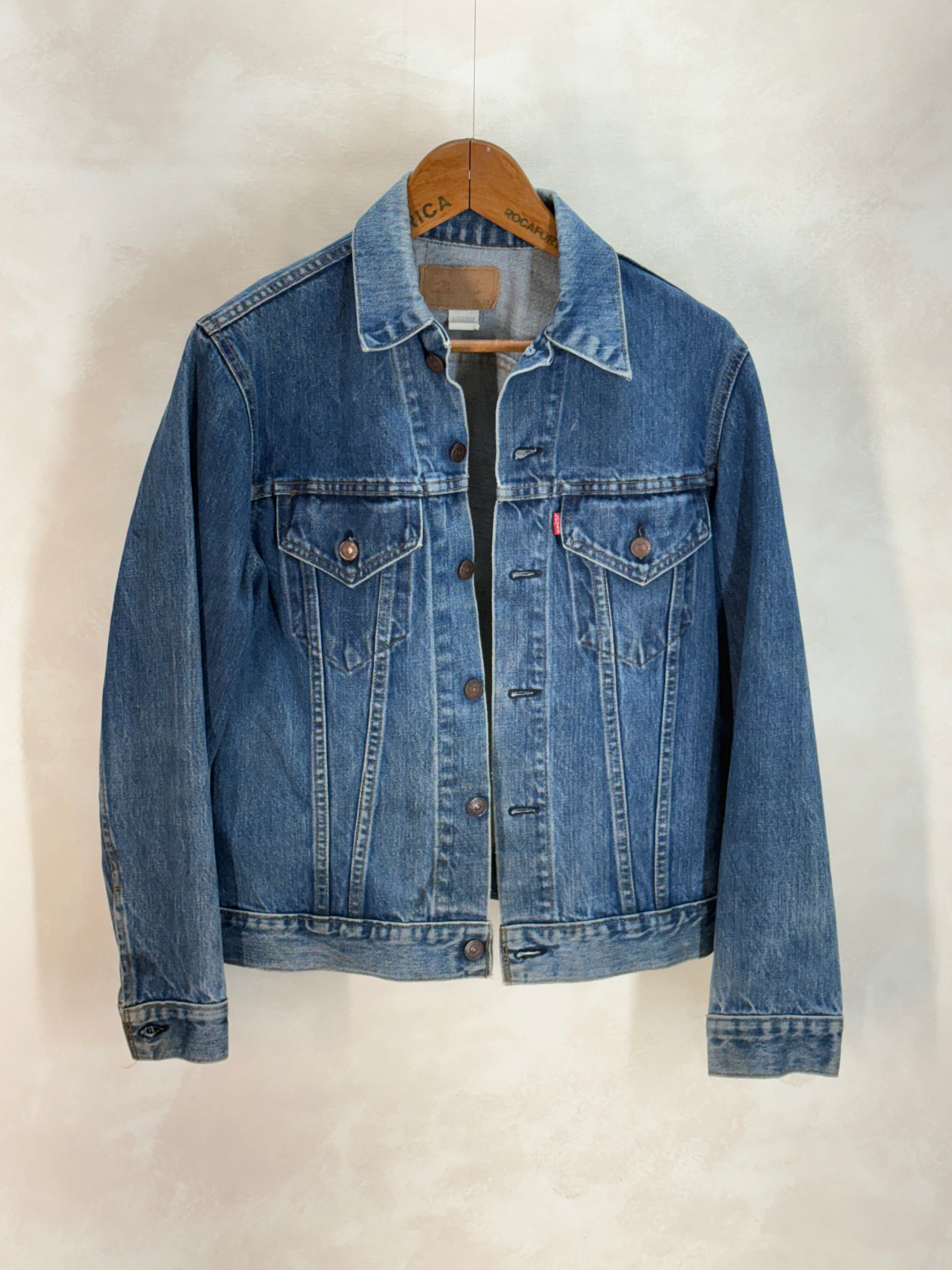 Size 38US / 48EU. Vintage 70/80s 70506 Levis 2 pocket jacket Made in USA - USA Vintage Bcn