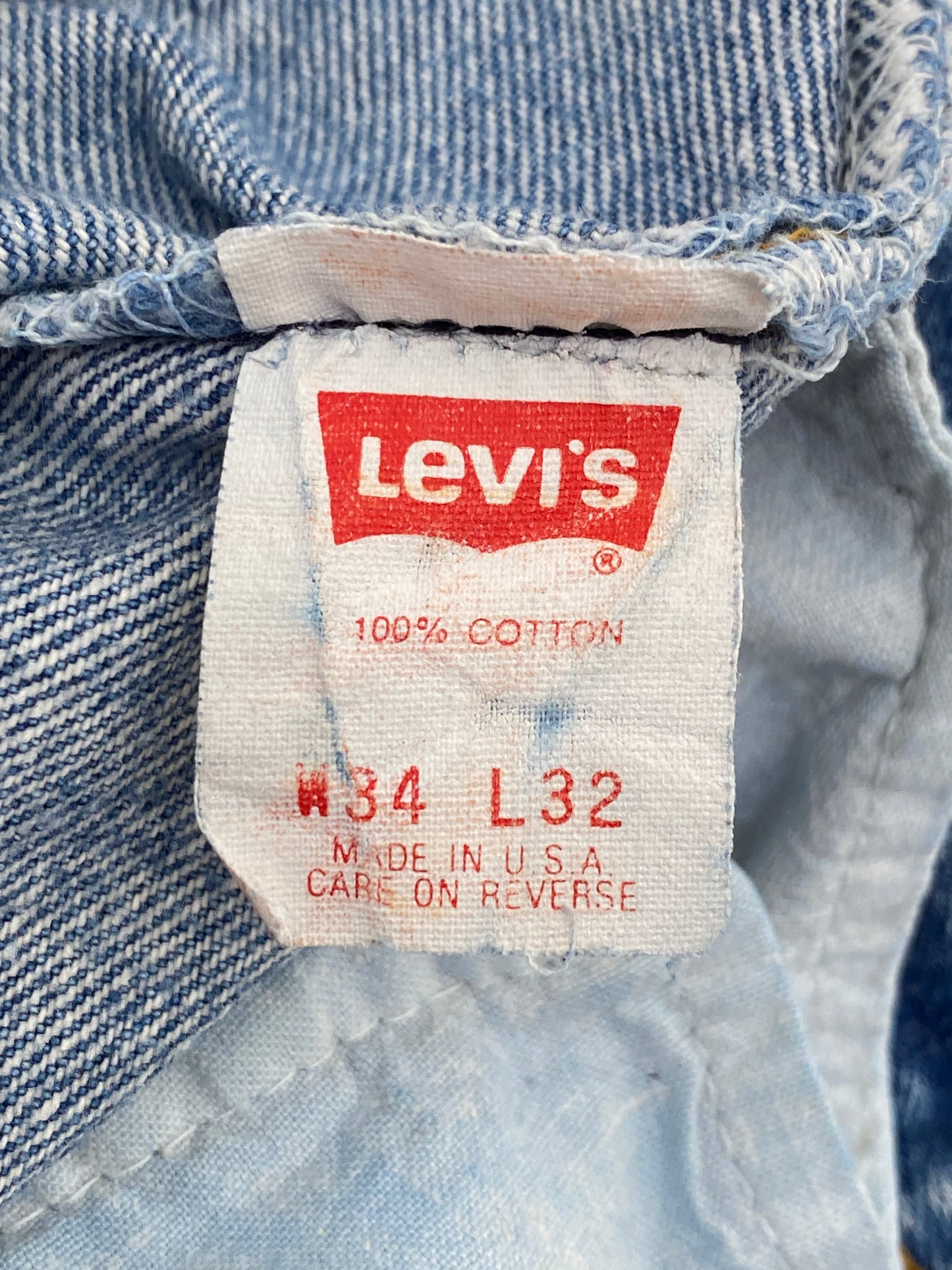 34X32 Levi's 501 Vintage Denim Jeans Made in USA - USA Vintage Bcn