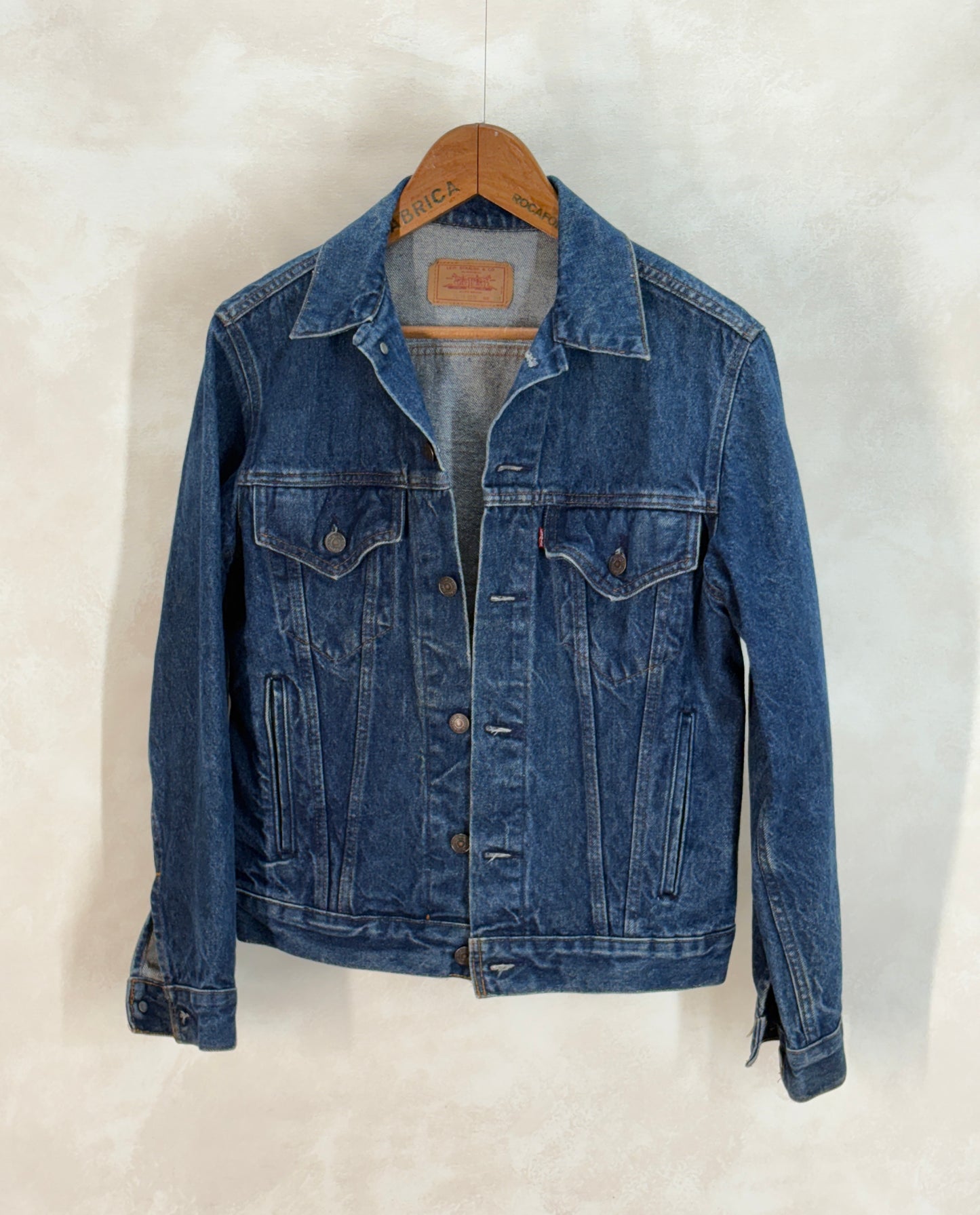 Size 38US / 48EU. Vintage 1980s Levi’s 70506 Trucker Jacket – 4 Pockets – Made in USA - USA Vintage Bcn