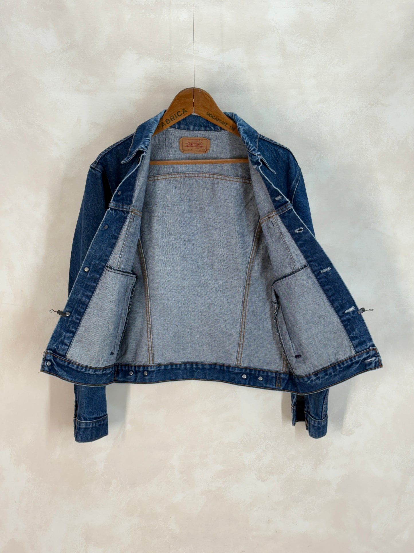 Size 42US / 52EU. Vintage 80s 70506 Levis 4 pockets jacket Made in USA - USA Vintage Bcn