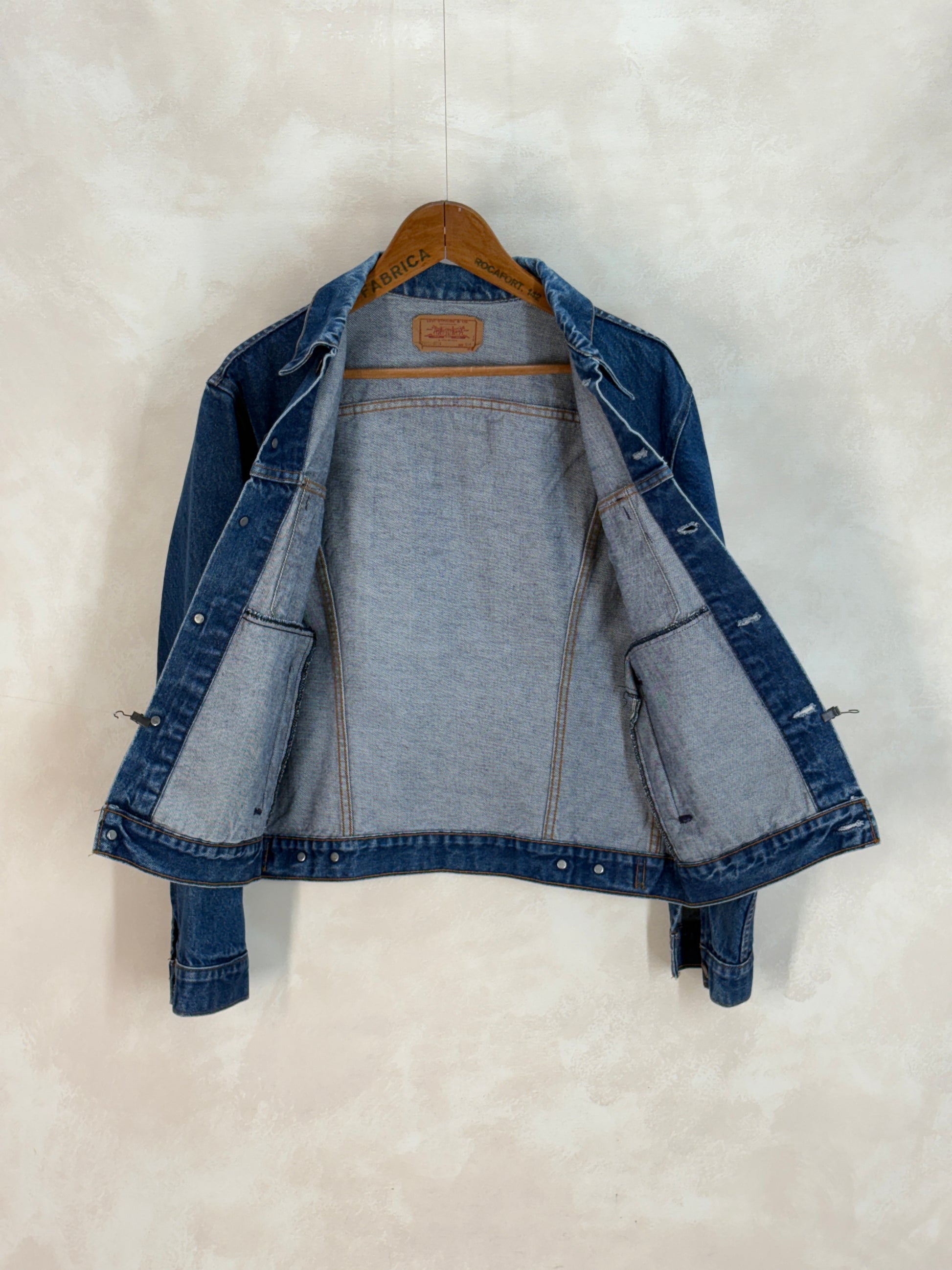 Size 42US / 52EU. Vintage 80s 70506 Levis 4 pockets jacket Made in USA - USA Vintage Bcn