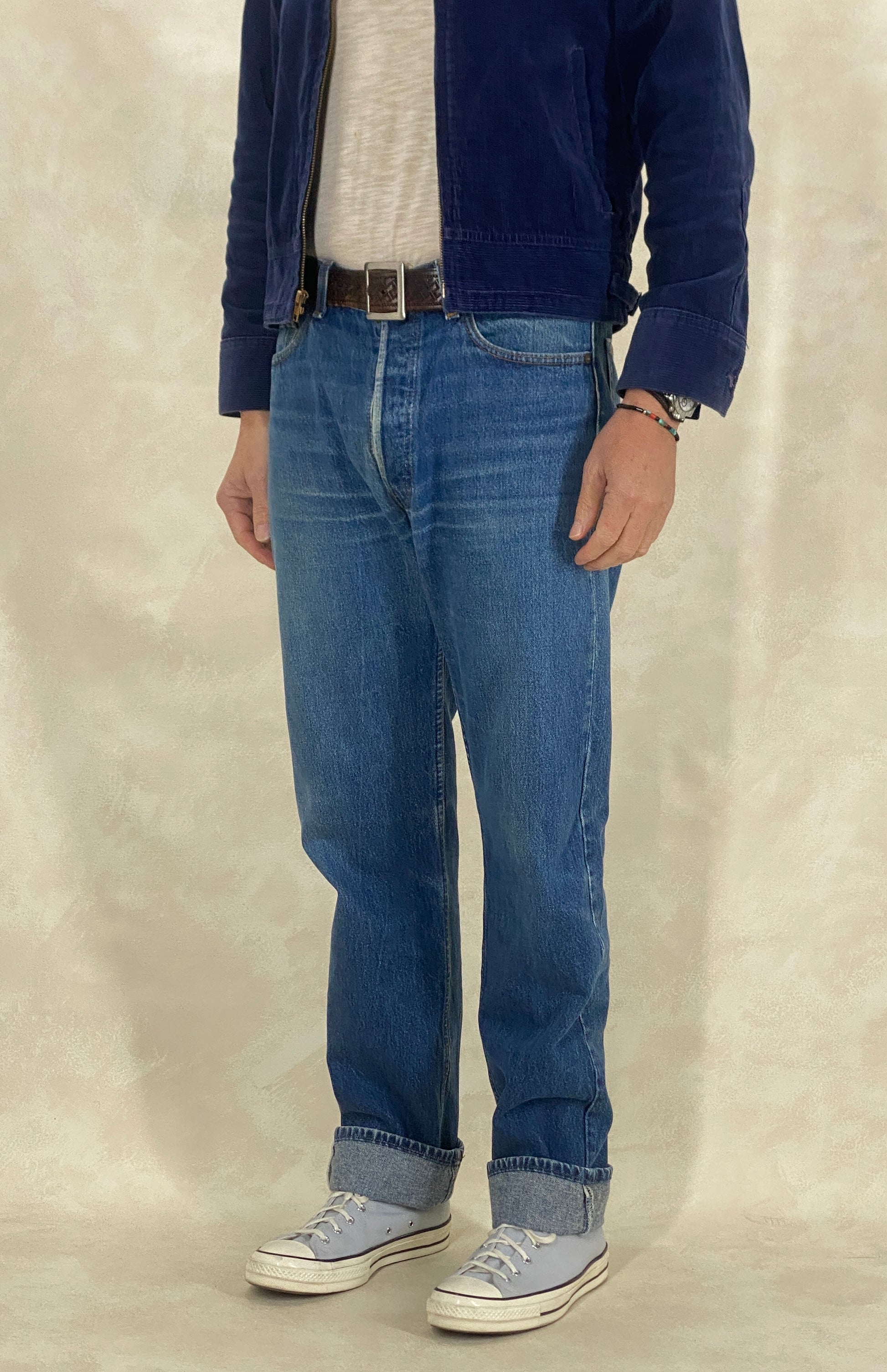 34X34 Levi's 501 Vintage Denim Jeans from the 80s - USA Vintage Bcn
