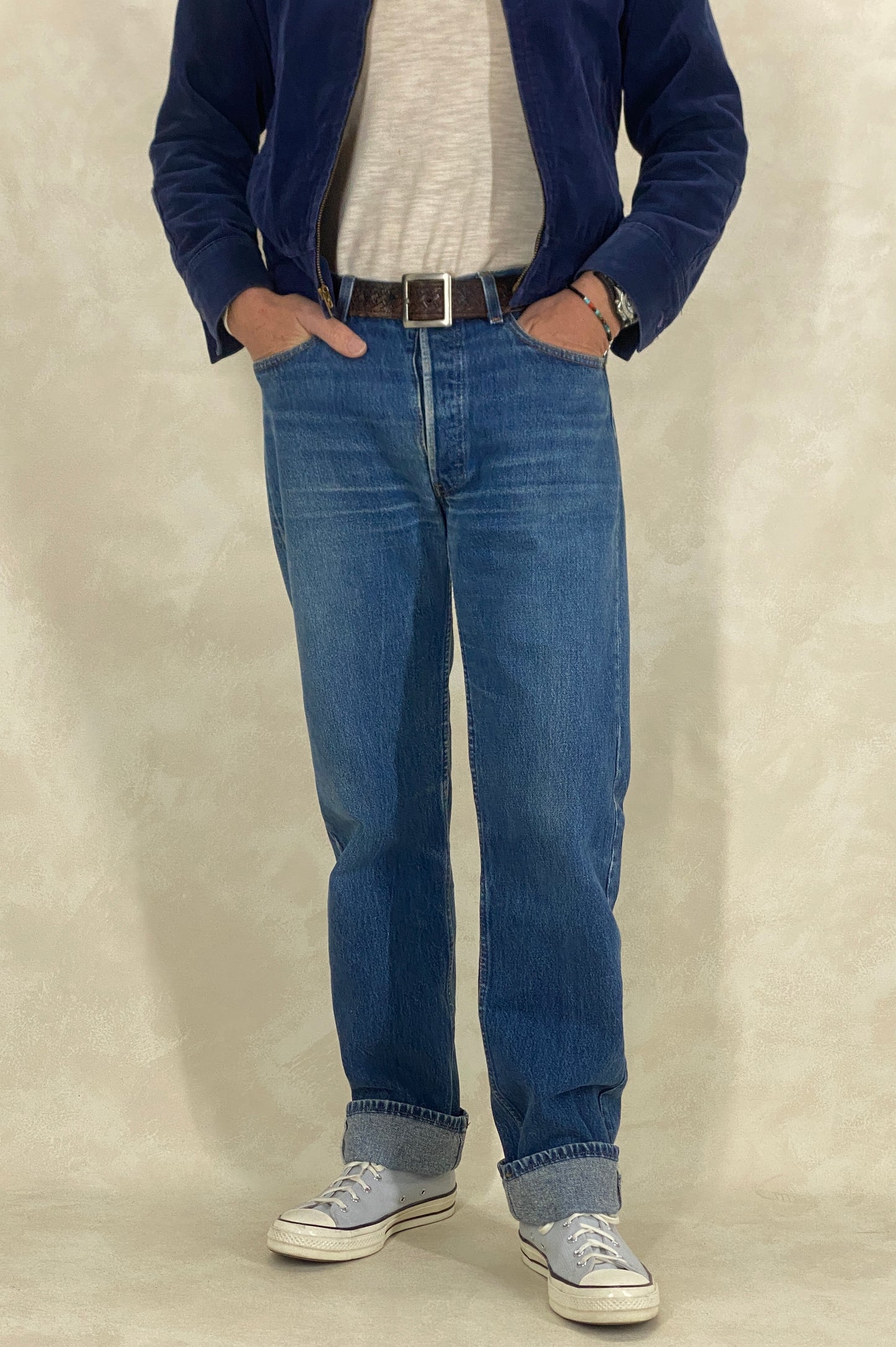 34X34 Levi's 501 Vintage Denim Jeans from the 80s - USA Vintage Bcn