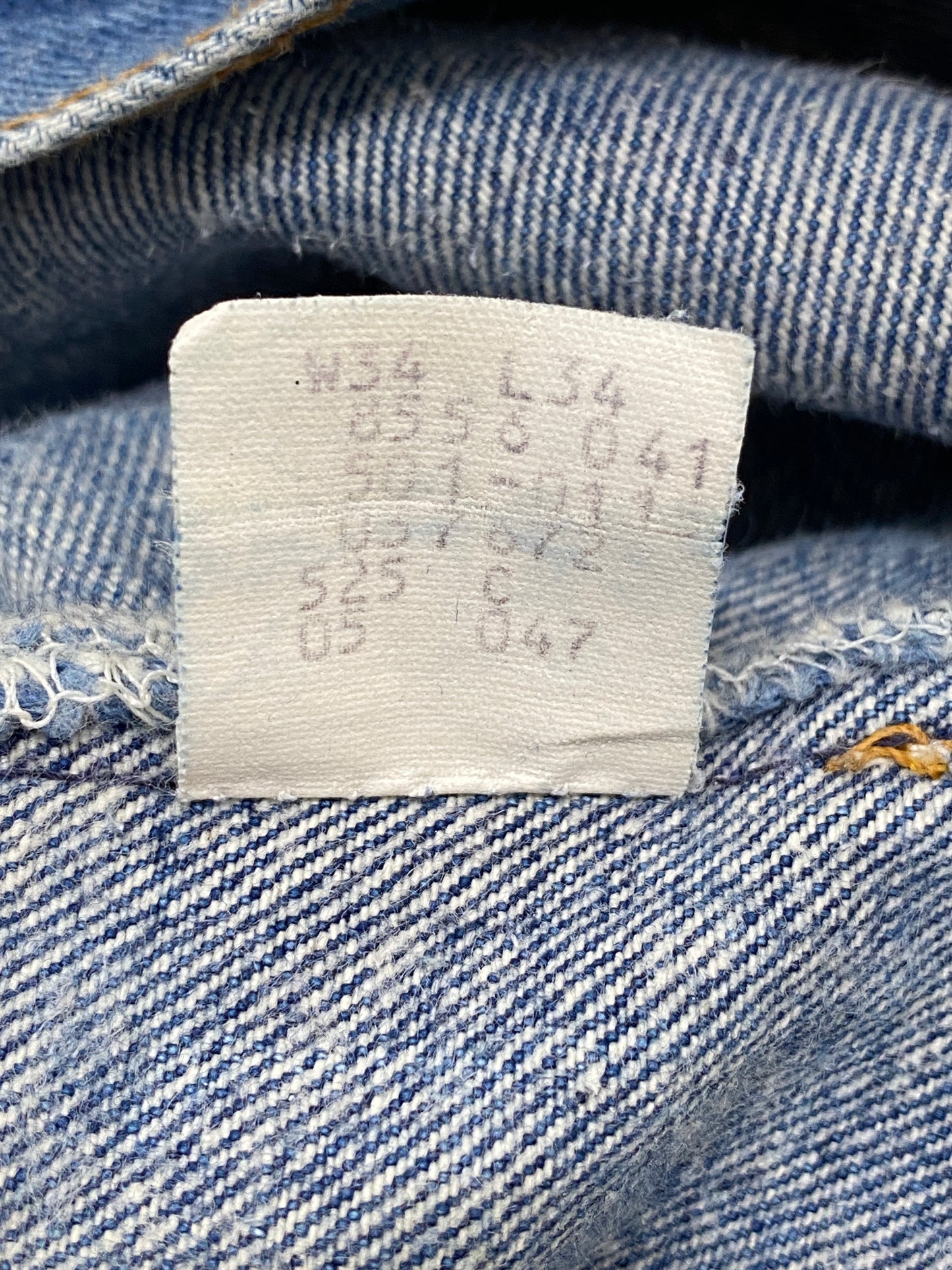 34X34 Levi's 501 Vintage Denim Jeans from the 80s - USA Vintage Bcn